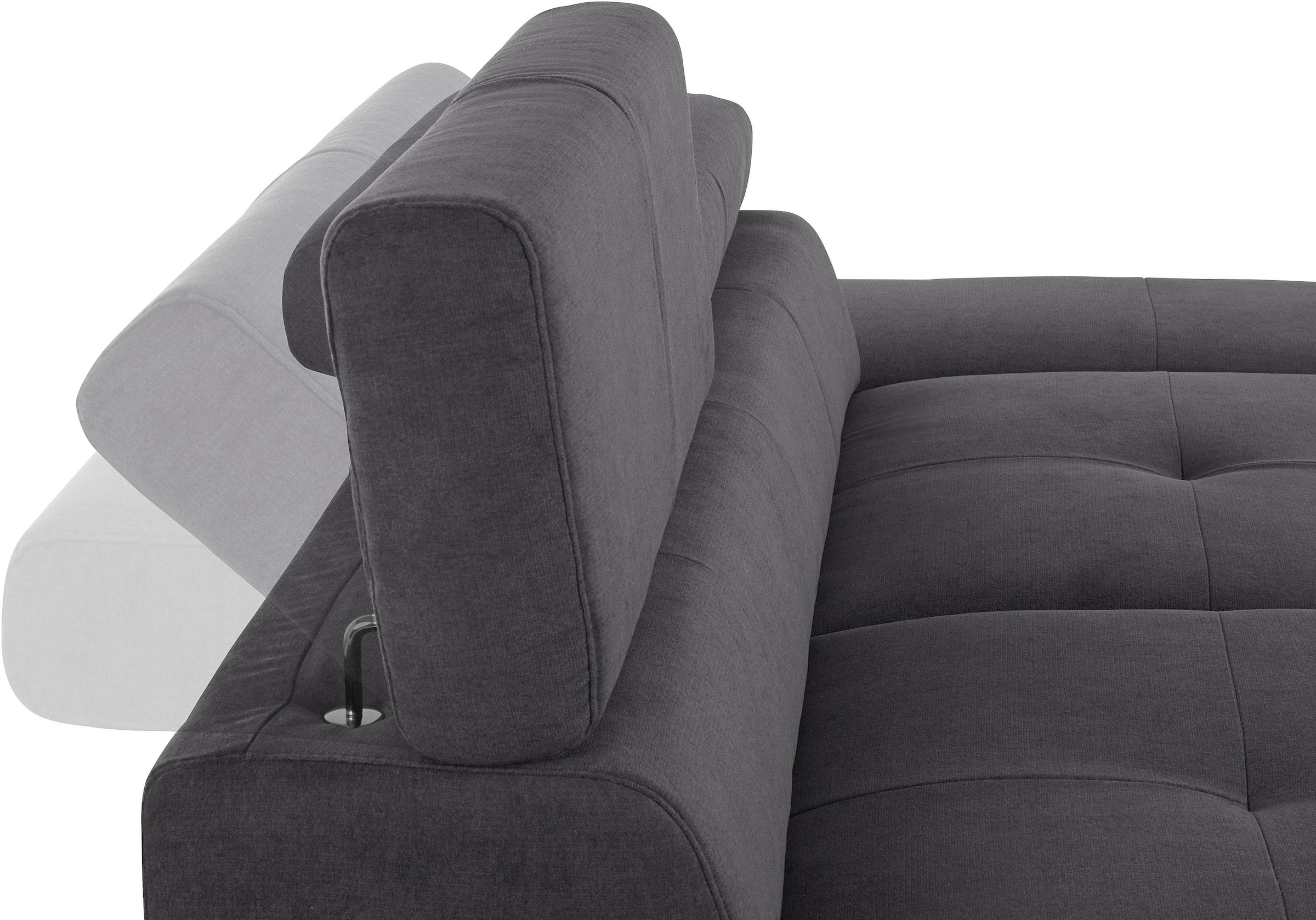 COTTA 3-Sitzer »Enterprise«, Big-Sofa, mit Armteilverstellung & Kopfteilverstellung
