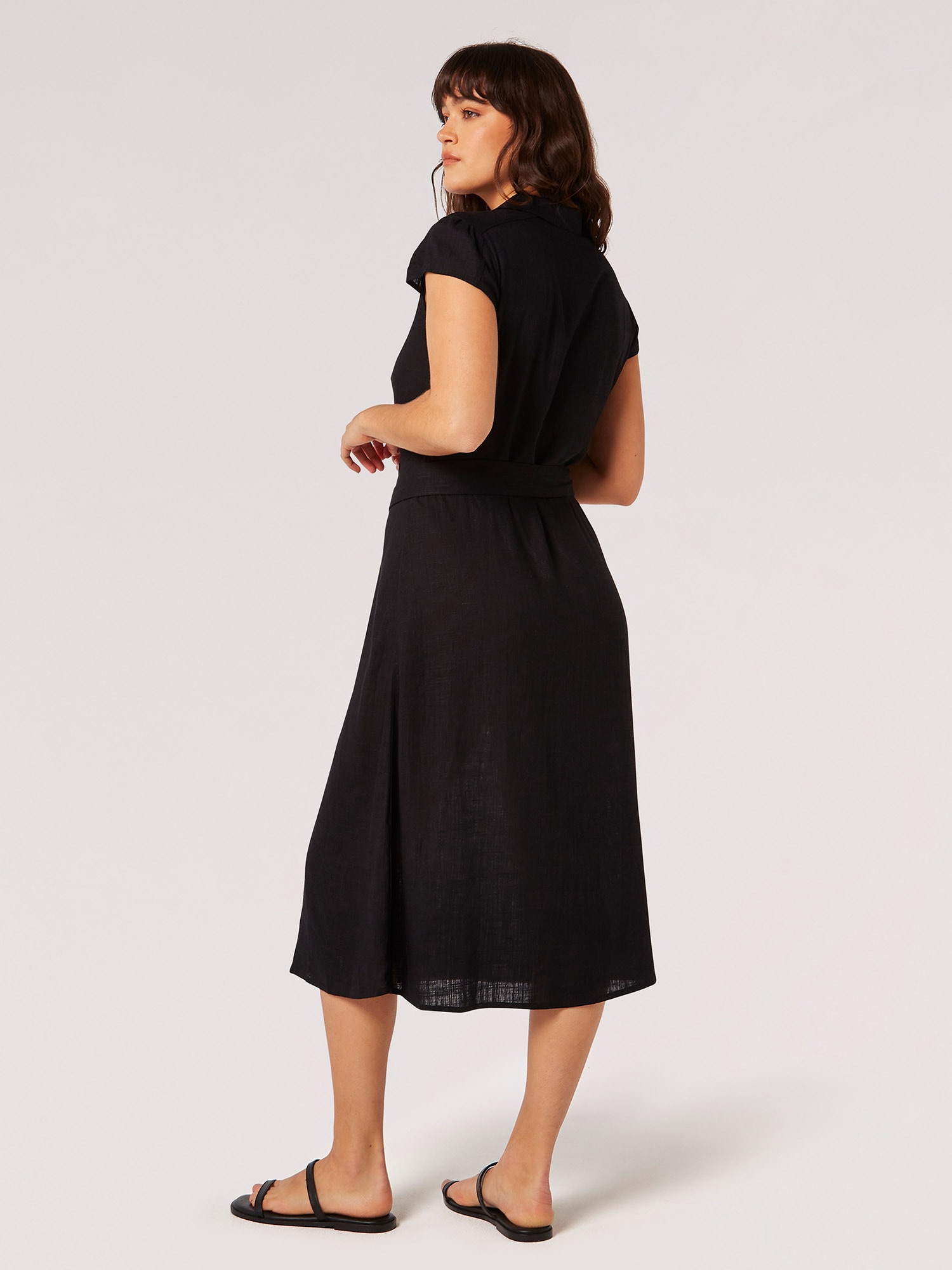 Apricot Shirtkleid »Midikleid« mit Gürtel, 2 tlg. mit Gürtel