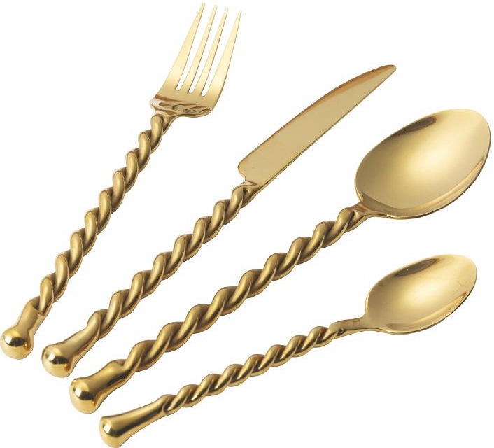 Villa d'Este Besteck-Set »Materia«, (Set, 24 tlg.), Essbesteck-Set, poliert