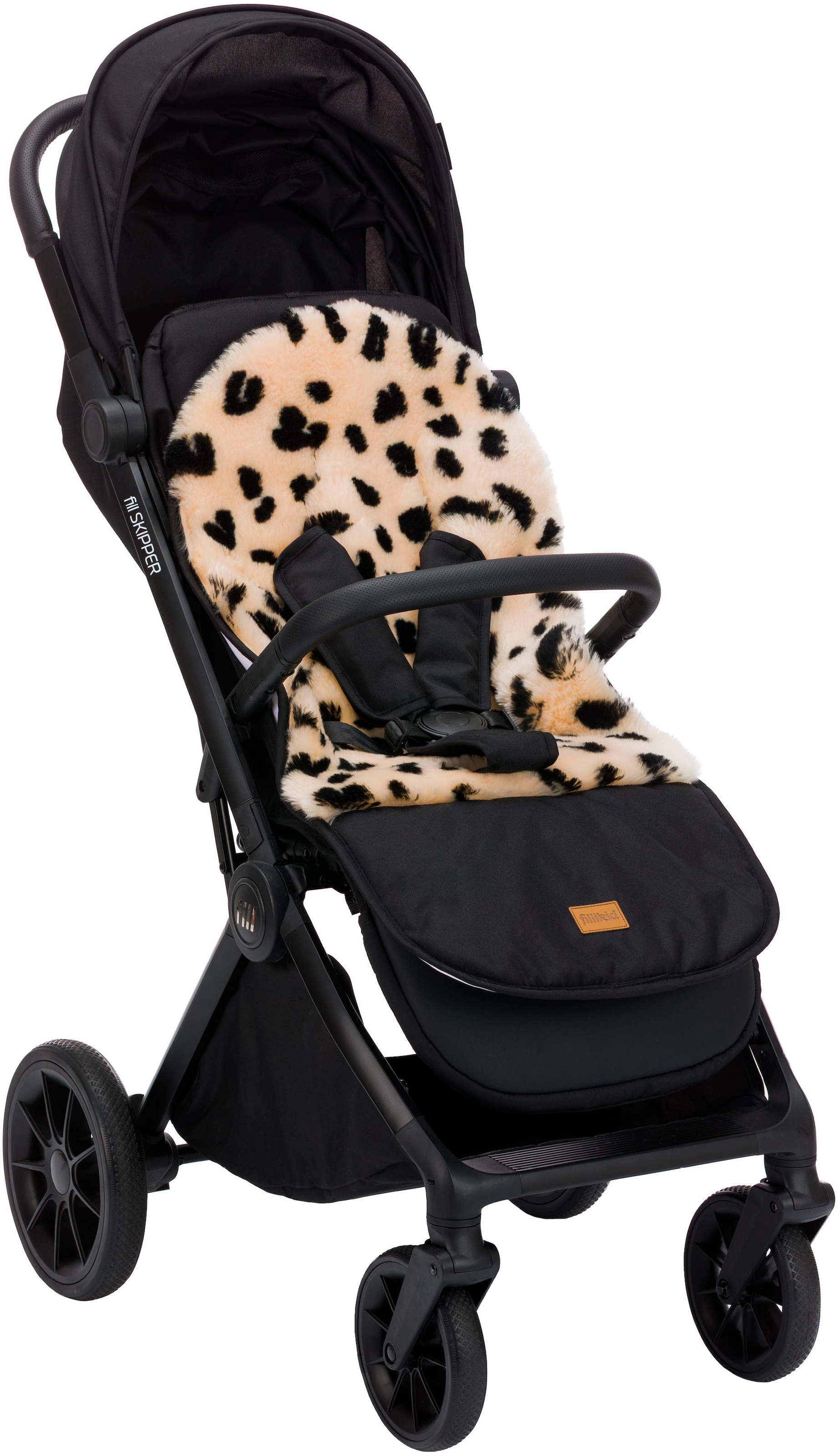 Fillikid Fußsack »Lammfelleinlage LEO Protect 80x40 cm Leopard«