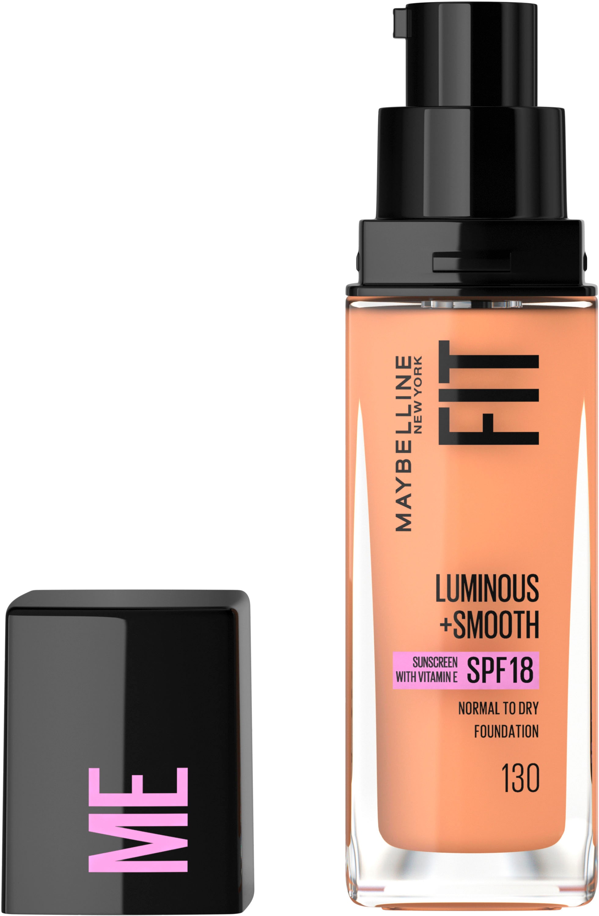MAYBELLINE NEW YORK Foundation »FIT ME! LIQUID MAKE-UP« leichter Glow-Effekt durch die lichtdurchlässige Gel-Textur