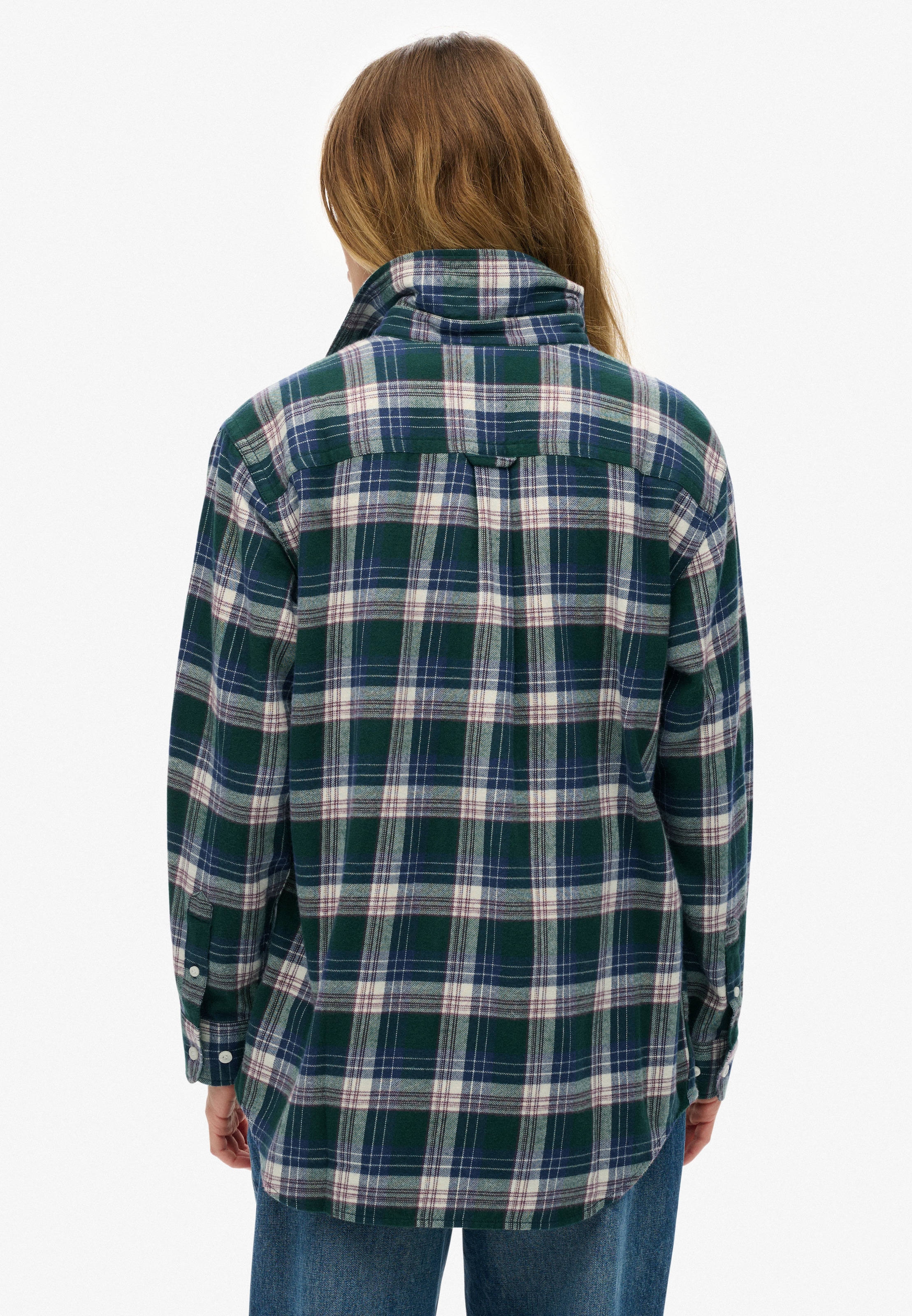 Superdry Karobluse »CHECK FLANNEL BOYFRIEND SHIRT«