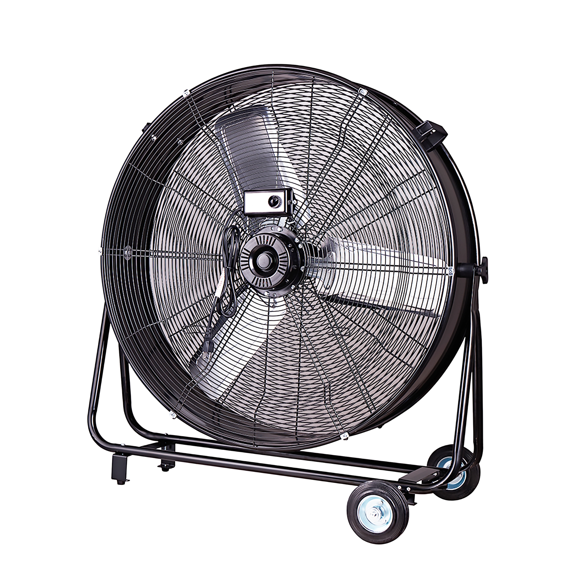 be cool Windmaschine »Industrie-Windmaschine 90cm BCIWM90CM schwarz«, fahrbarer, Vollkupfermotor, Aluminium-Rotor, Spinnennetz-Schutzgitter