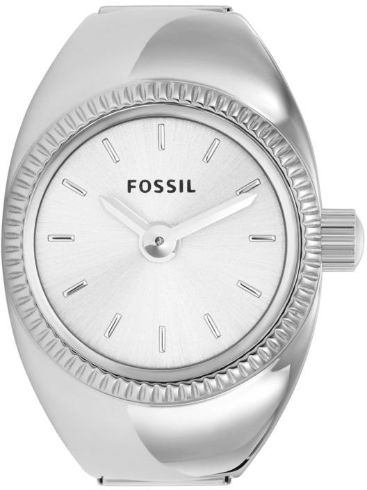 Fossil Uhrenring »WATCH RING« Quarzuhr, Damenuhr, analog, Edelstahl, Flexband, Zugband