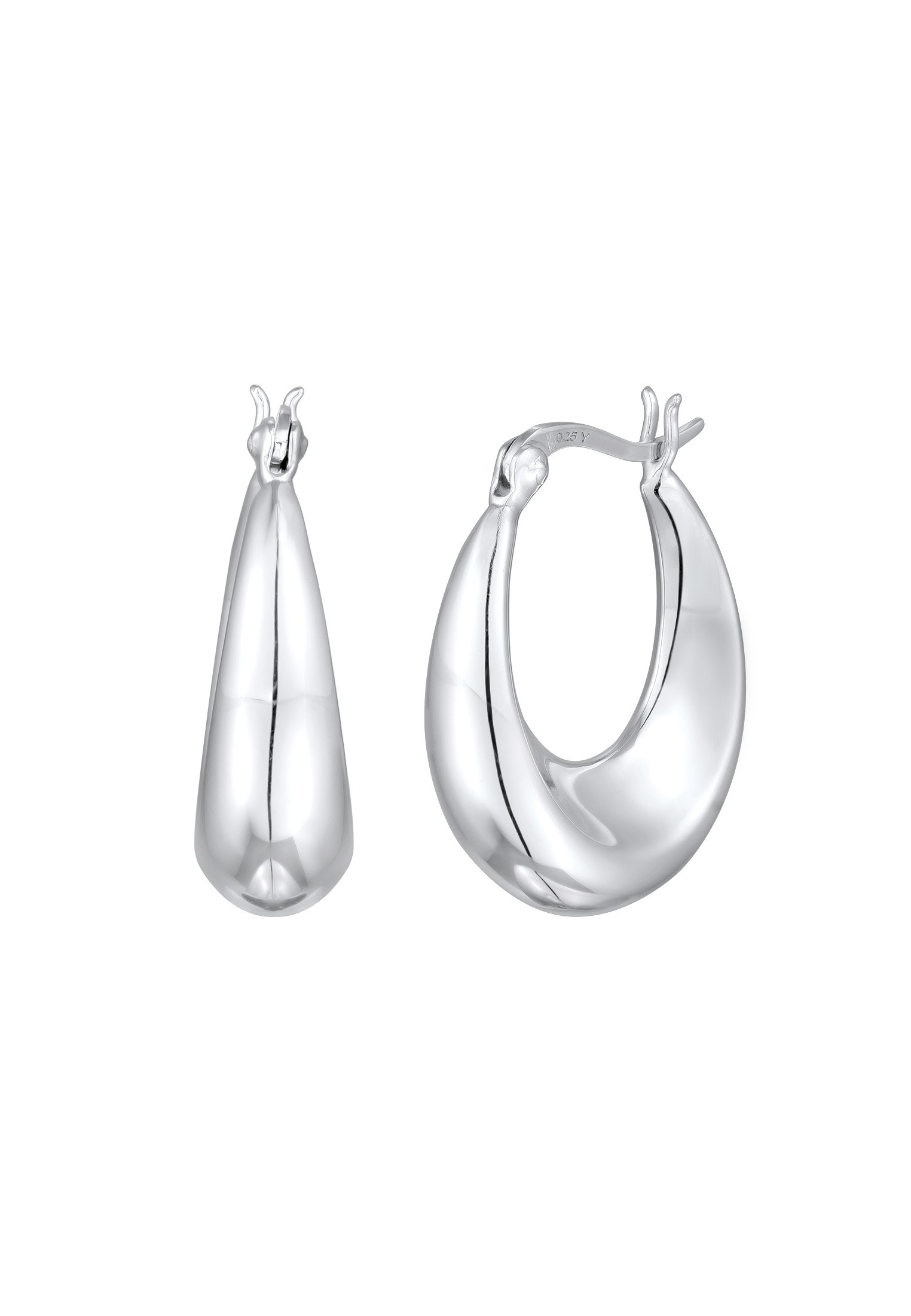 Elli Paar Creolen »Ohrringe Creolen Elegant Klassik 925 Silber«