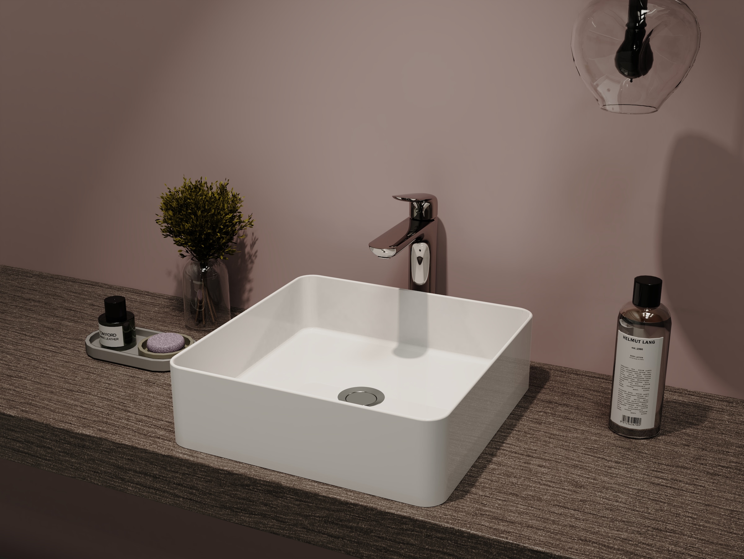 welltime Aufsatzwaschbecken »QUADRINO« NANO Glasur