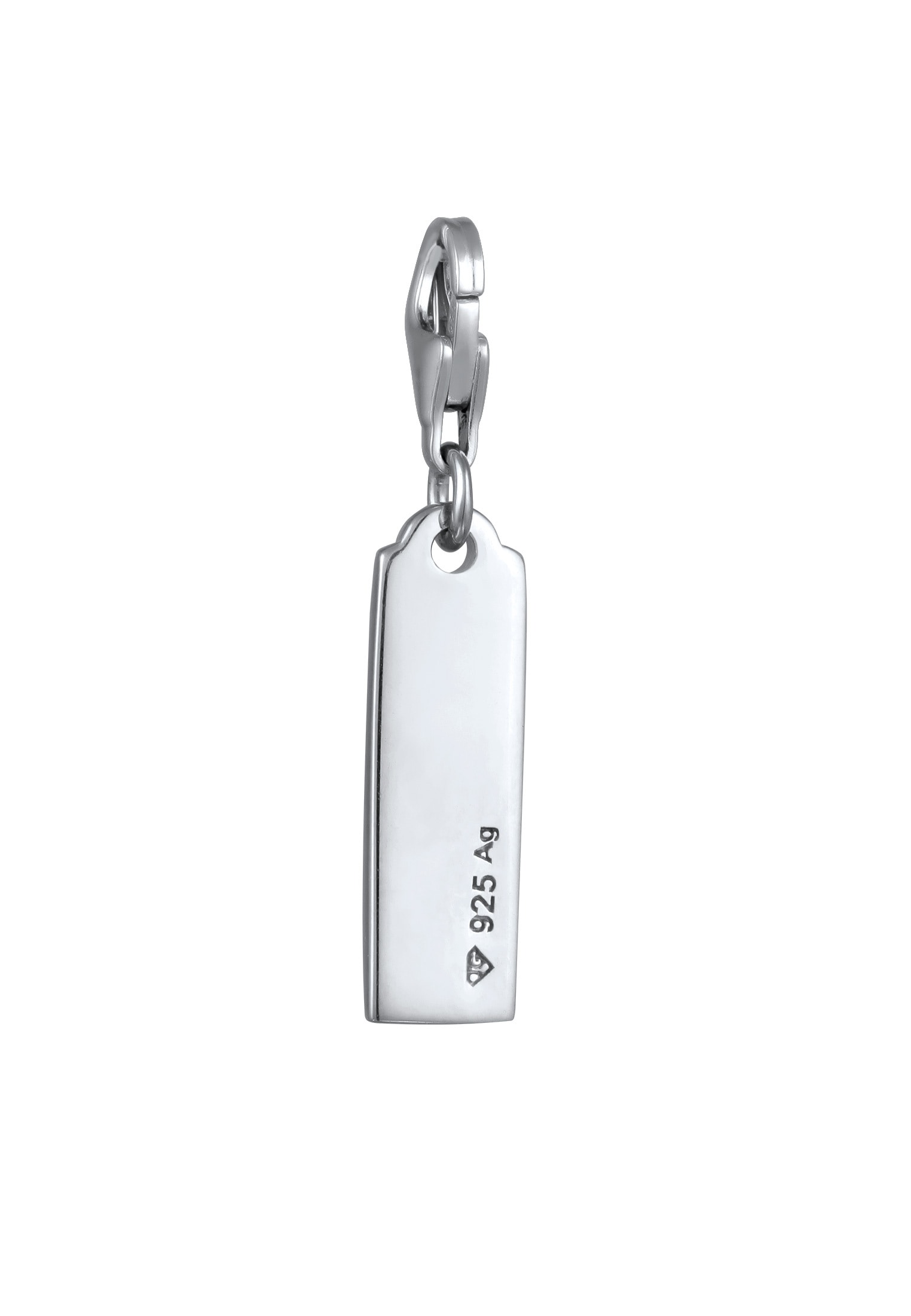 Elli Charm-Einhänger »Charm Charm Plättchen Anhänger DREAM BIG 925 Sterling Silber«