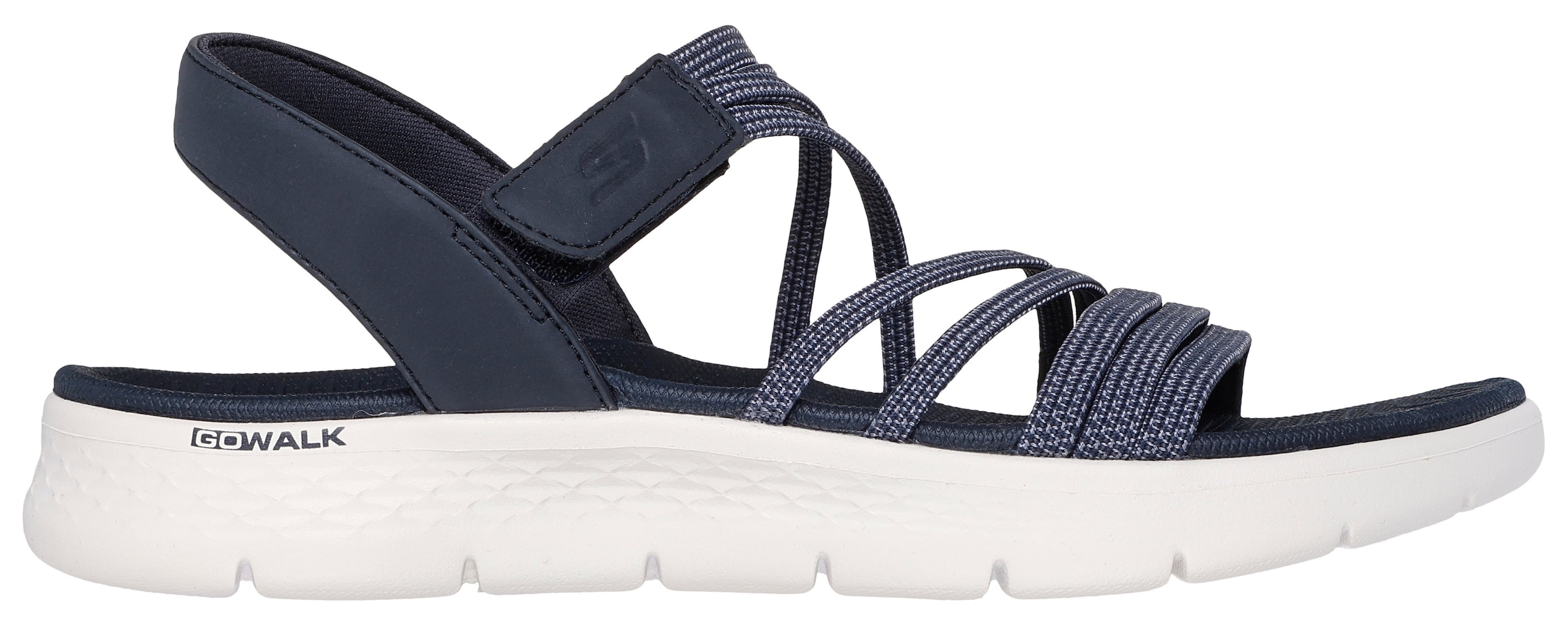 Skechers Sandale »GO WALK FLEX SANDAL«, Schlupfschuh, Sommerschuh, Plateausandale mit Goga Mat Fußbett