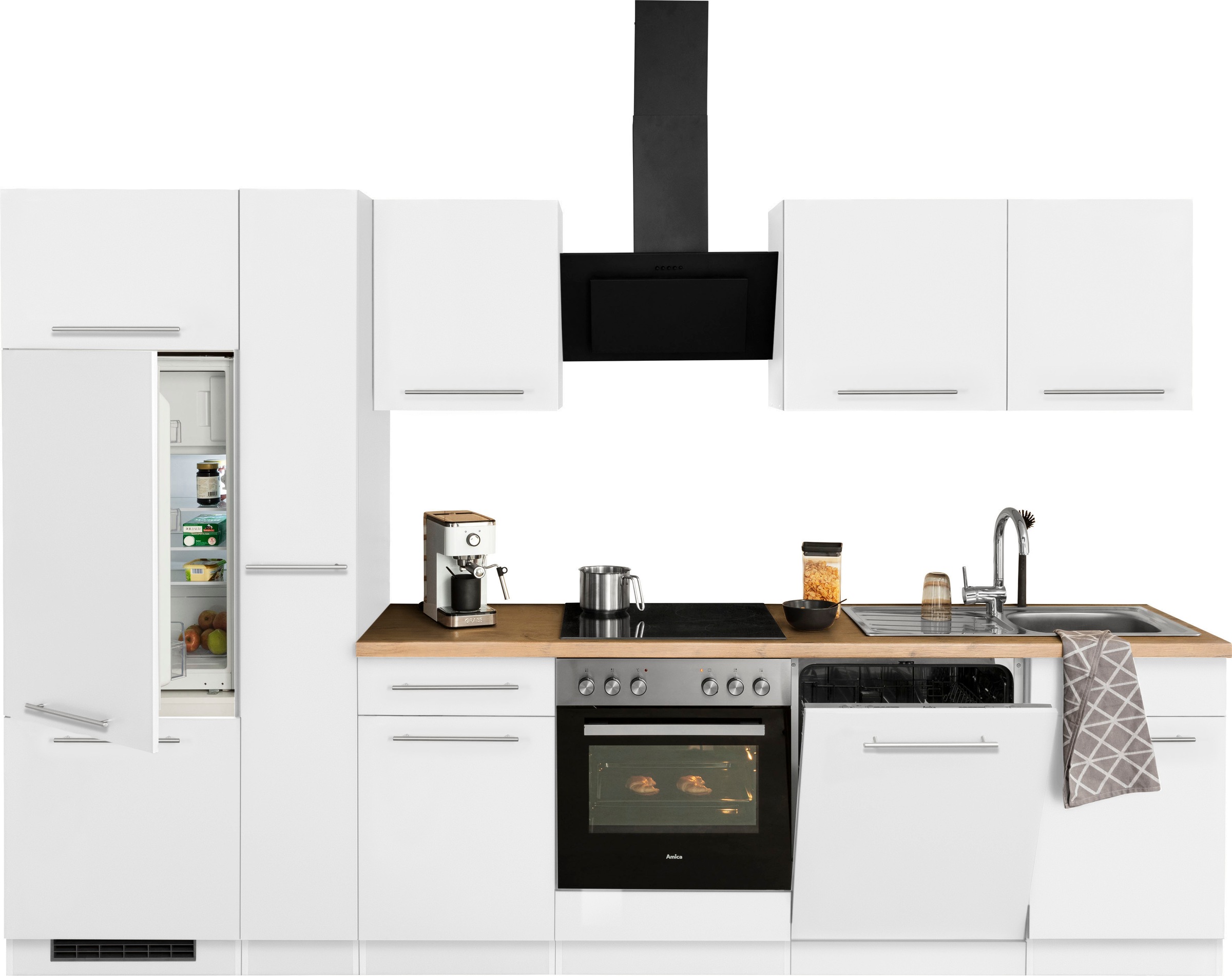 wiho Küchen Küchenzeile Rechnung »Unna«, bestellen Breite mit E-Geräten, 310 cm auf