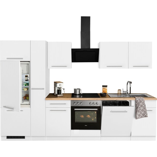 wiho Küchen Küchenzeile »Unna«, mit E-Geräten, Breite 310 cm auf Rechnung  bestellen