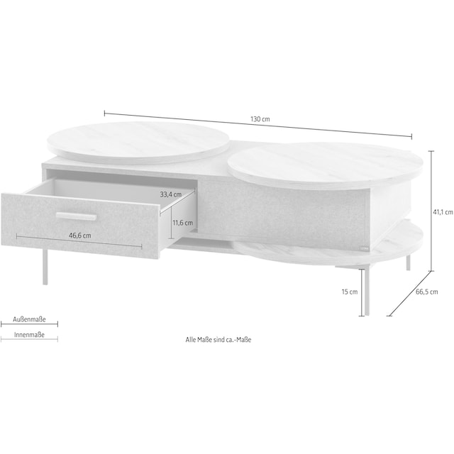 LOOKS by Wolfgang Joop Couchtisch »Looks«, Breite 130 cm kaufen | UNIVERSAL