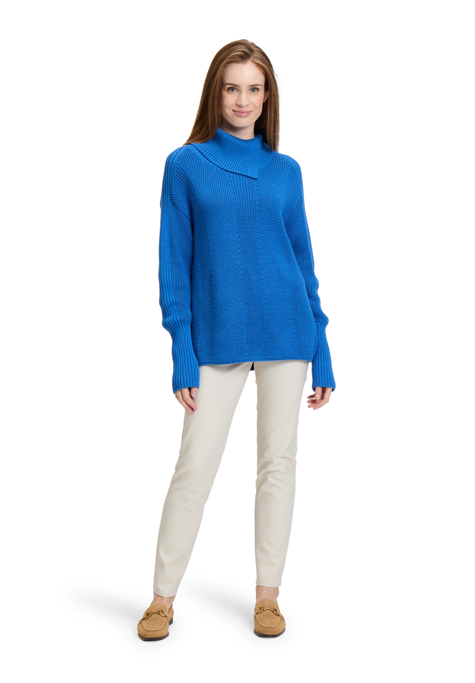 Betty Barclay Rundhalspullover »Grobstrick-Pullover mit hohem Kragen«