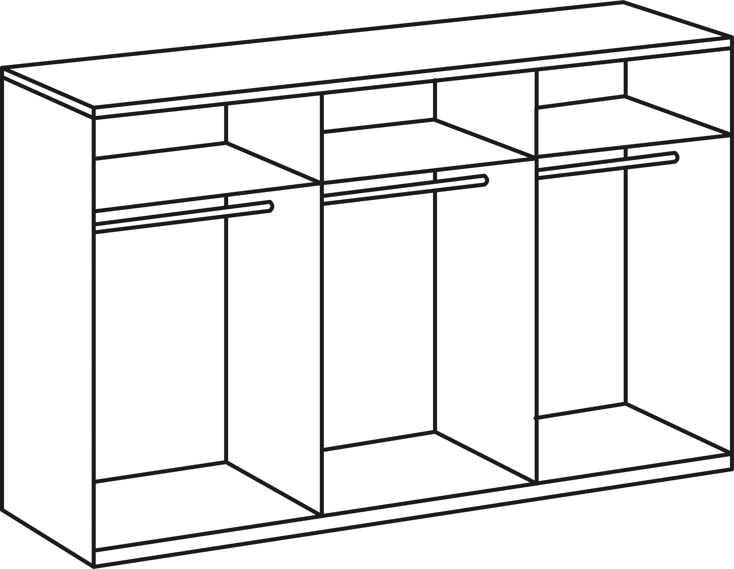 Wimex Kleiderschrank »Level by fresh to go«, mit Spiegeltüren