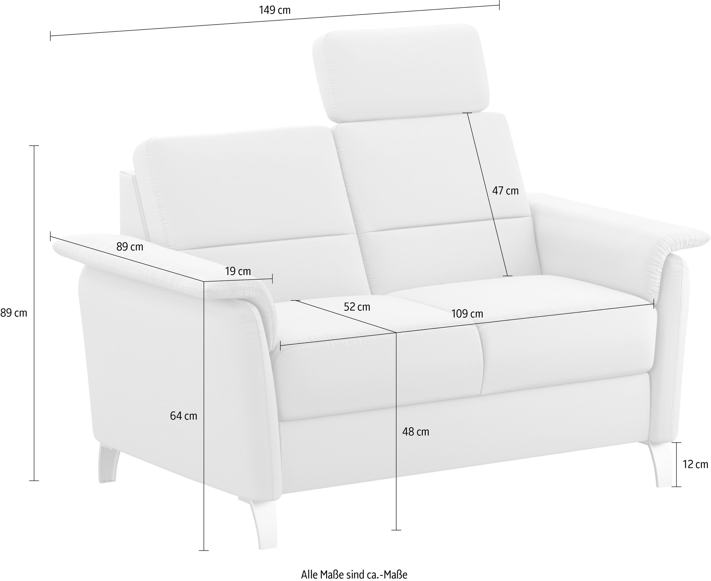sit&more 2-Sitzer »Palmera, B: 149 cm« mit Federkern