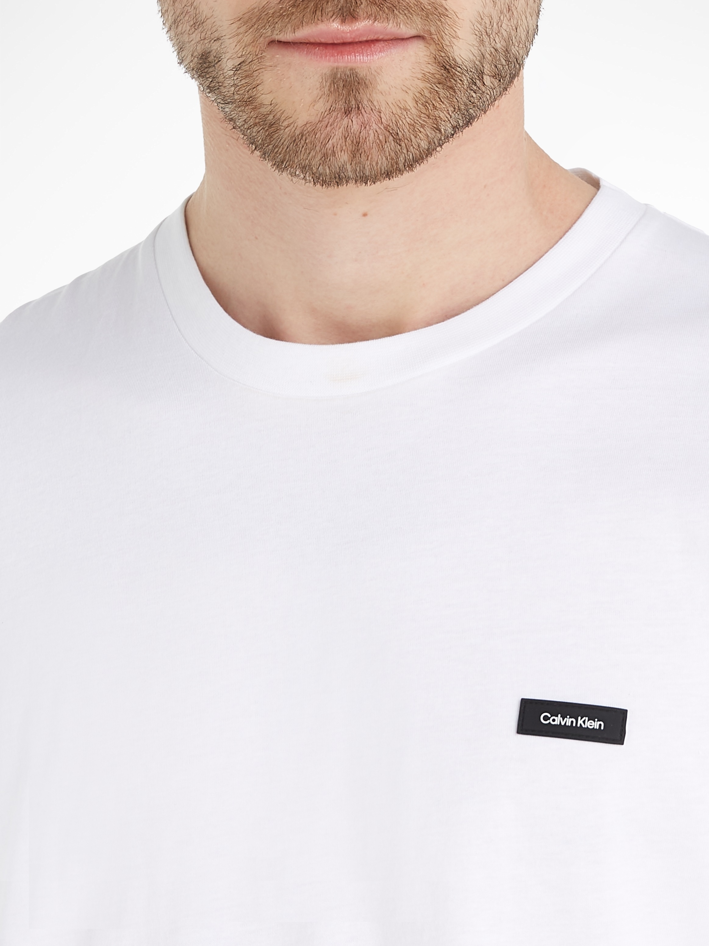 Calvin Klein Langarmshirt »COTTON COMFORT LS T-SHIRT«, mit Logopatch