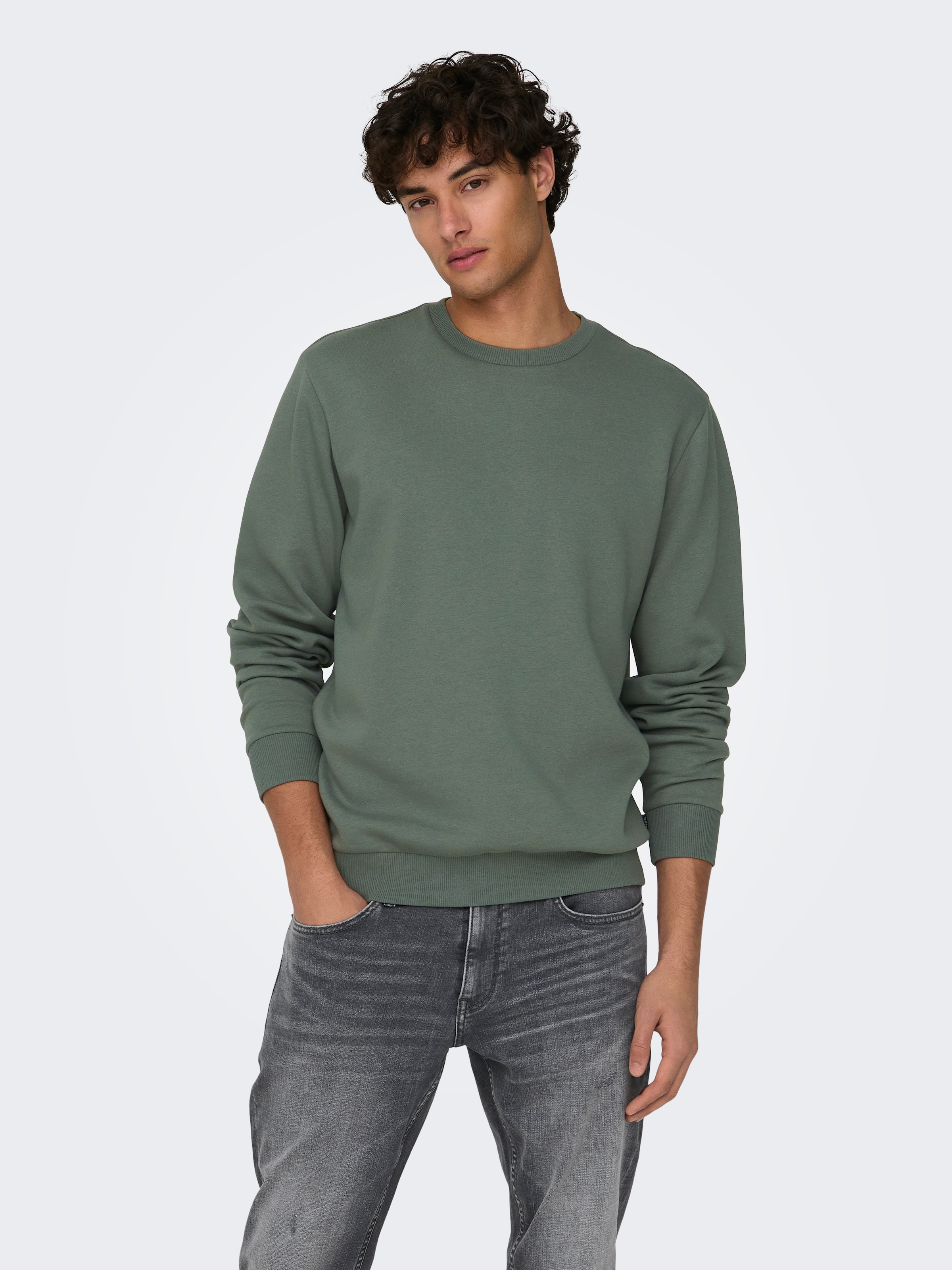 ONLY & SONS Sweatshirt »ONSCERES CREW NECK NOOS«, Baumwollmischung, regular fit
