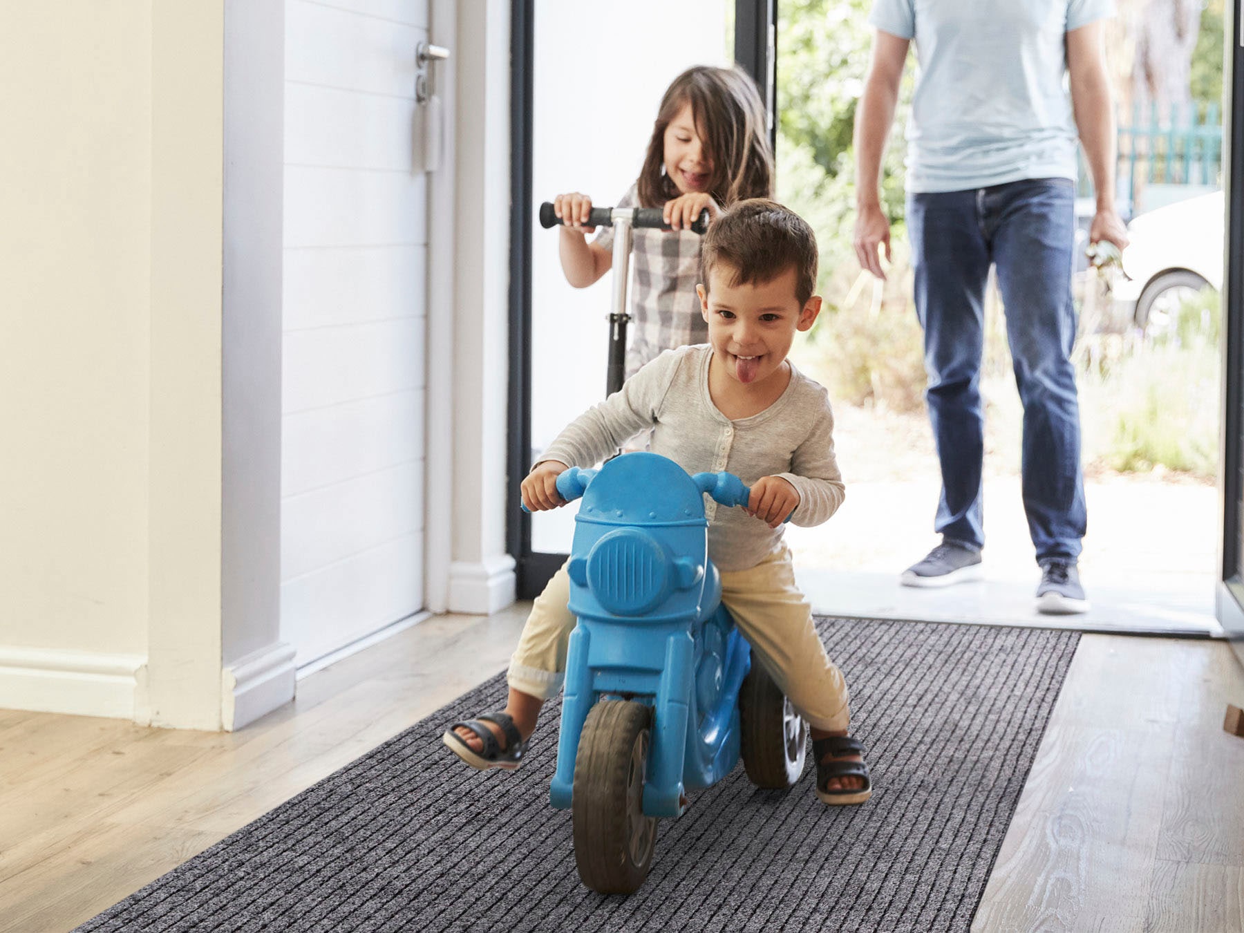 Primaflor-Ideen in Textil Läufer »Schmutzfangläufer ATLAS, Made in Belgium« rechteckig 7 mm Höhe Schmutzfangmatte, meliert gesteift, strapazierfähig, rutschhemmend