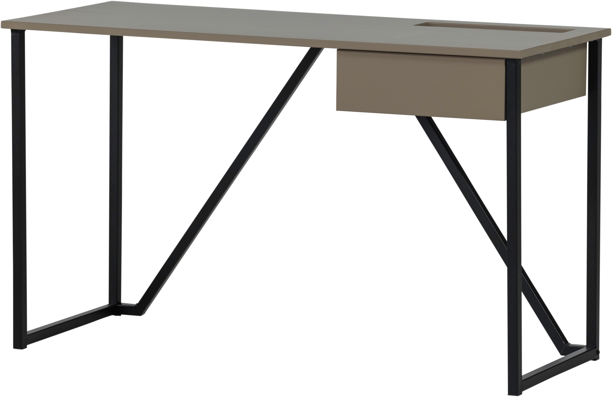 WOOOD Schreibtisch »New Julius FSC®-Kiefernholz mit Schublade, lackiert B126xT53xH75 cm« Tragkraft Blatt 20 kg, sichtbare Maserung, einfach zu montieren
