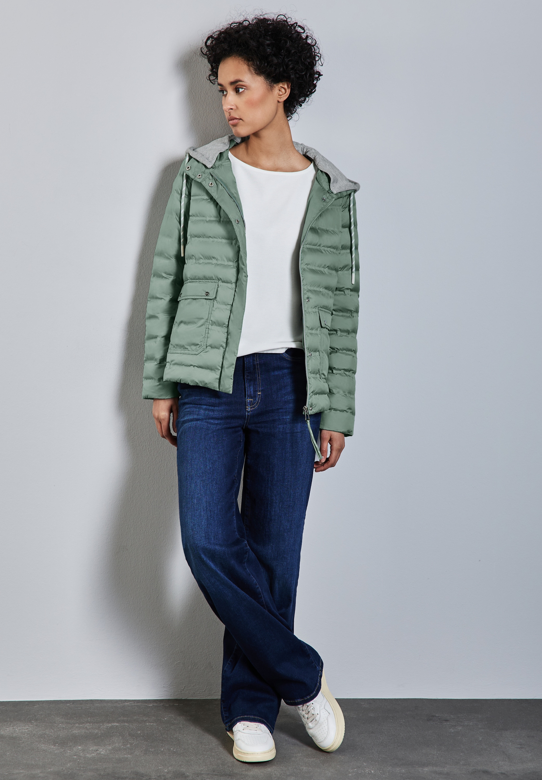STREET ONE Steppjacke, mit Kapuze, mit abnehmbarer Kapuze