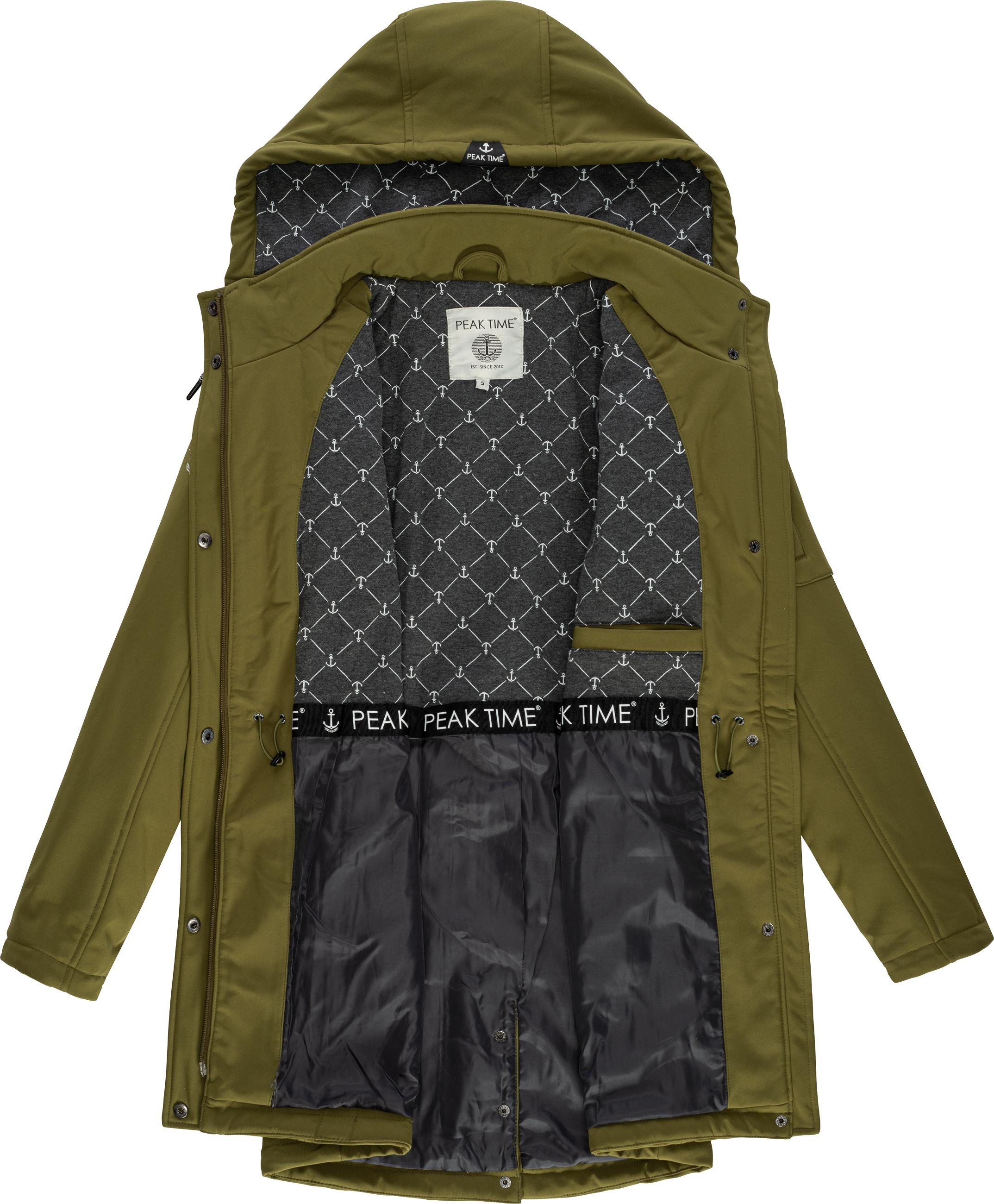 PEAK TIME Softshellmantel »Softshelljacke L62097«