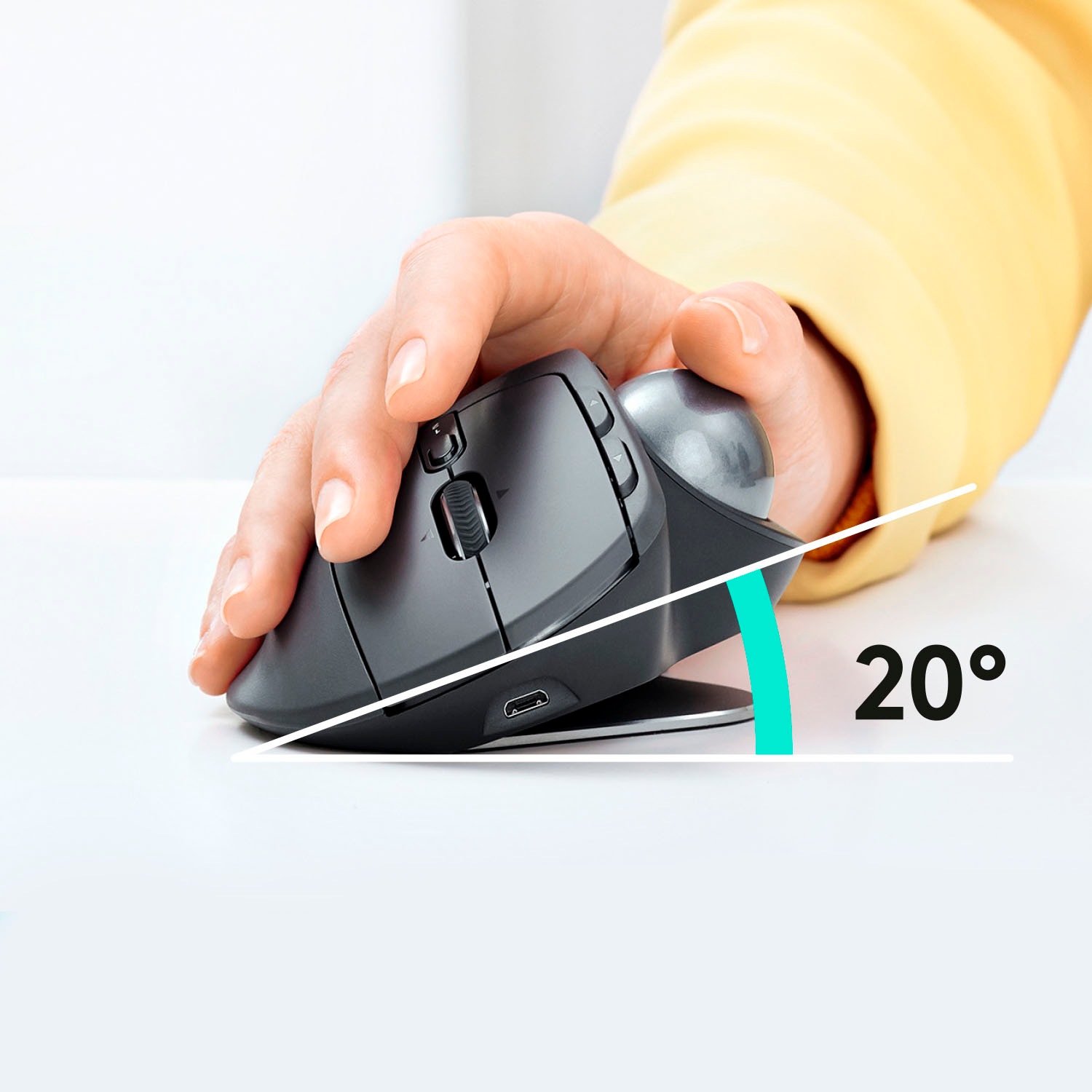 Logitech Maus »MX Ergo«, Bluetooth