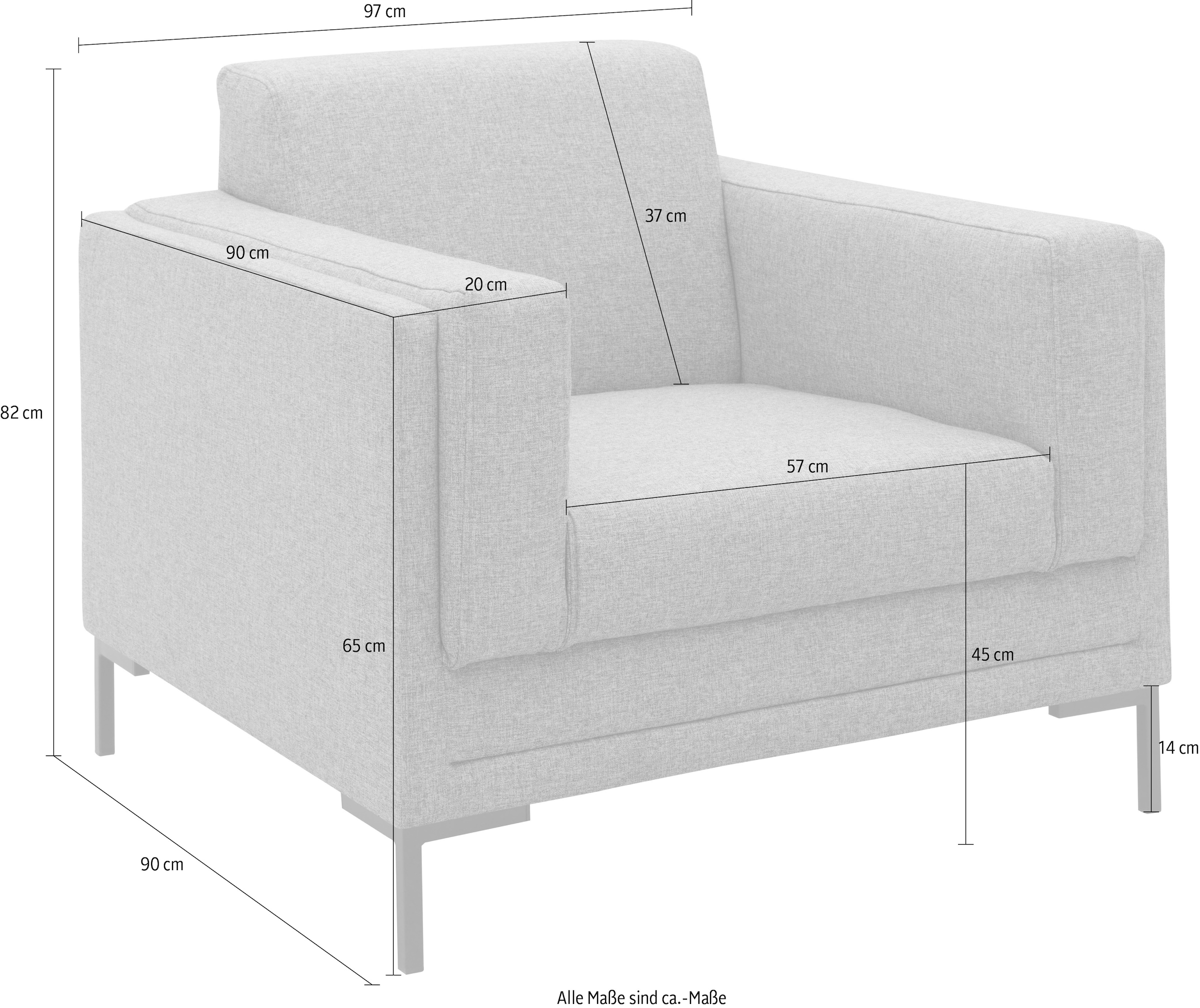 Design Wolfgang Joop VII«, Raten by auf klare »LOOKS edles Sessel Linien, kaufen LOOKS