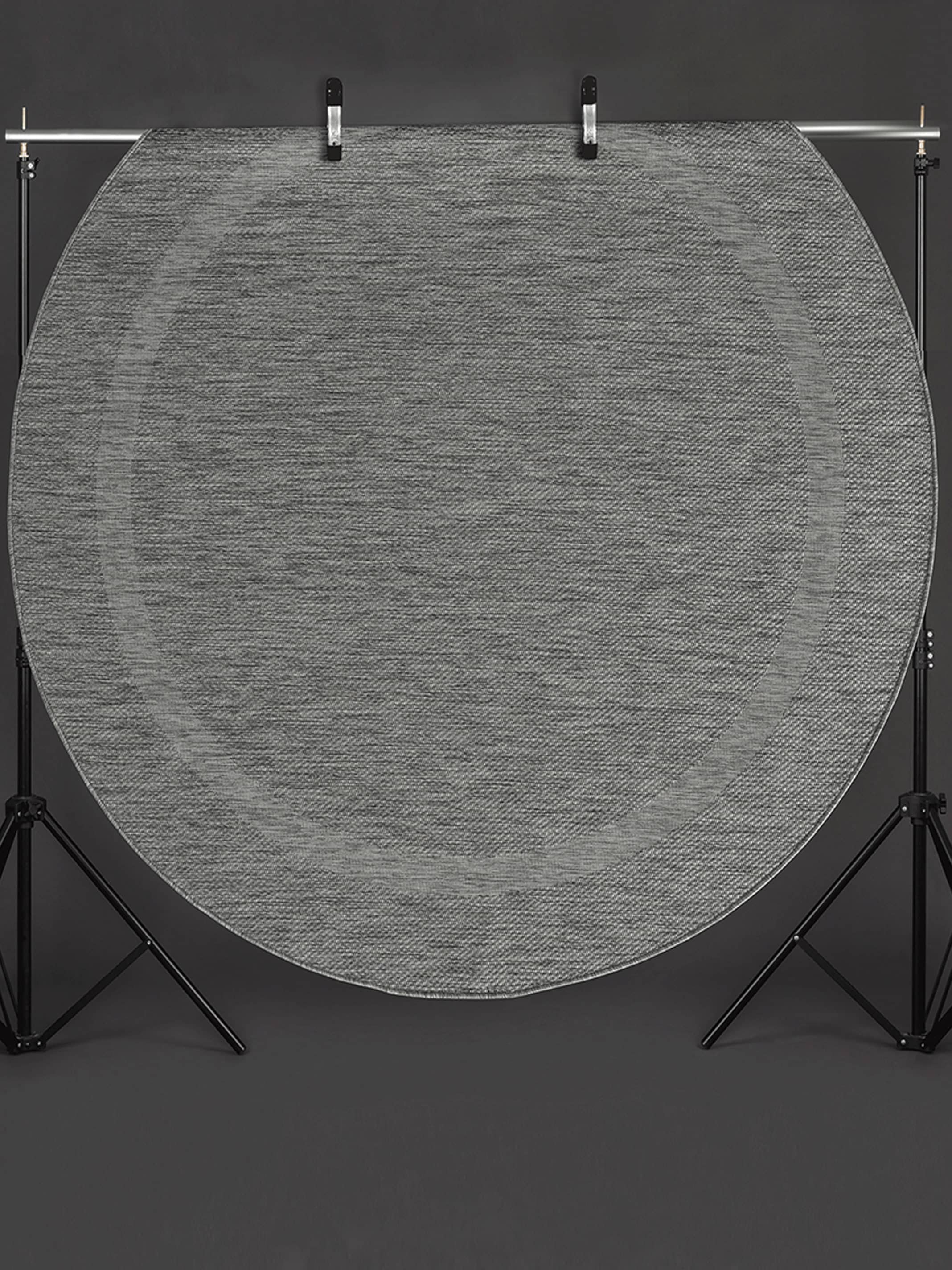 the carpet Teppich »Mistra round«, rund, 1 mm Höhe, moderner robuster In und Outdoor Teppich
