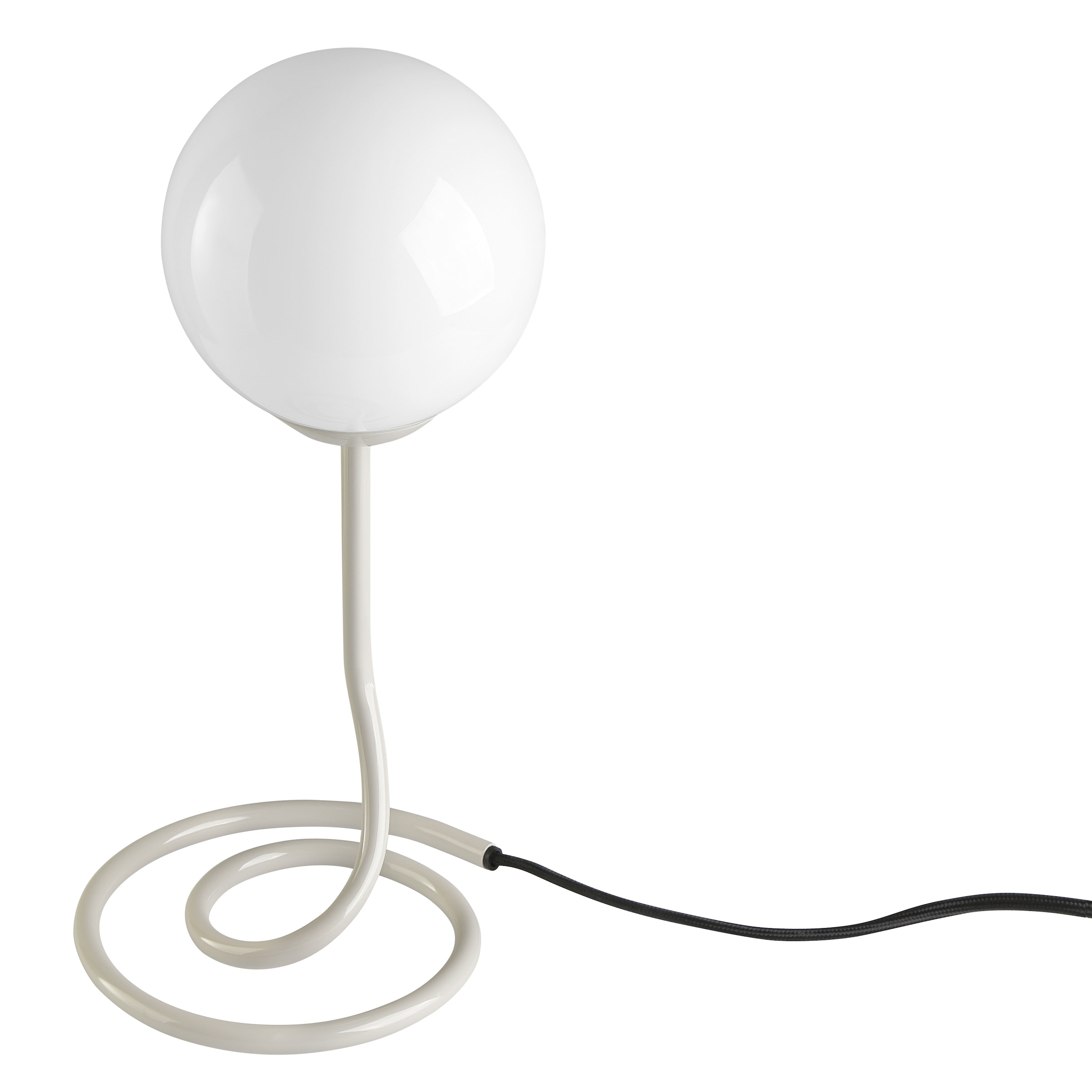 OTTO home Tischleuchte »Orrell« G9 1 Stk. Ø 12, H: 31,3 cm, Materialmix - Metallfuß mit weißem Glasschirm