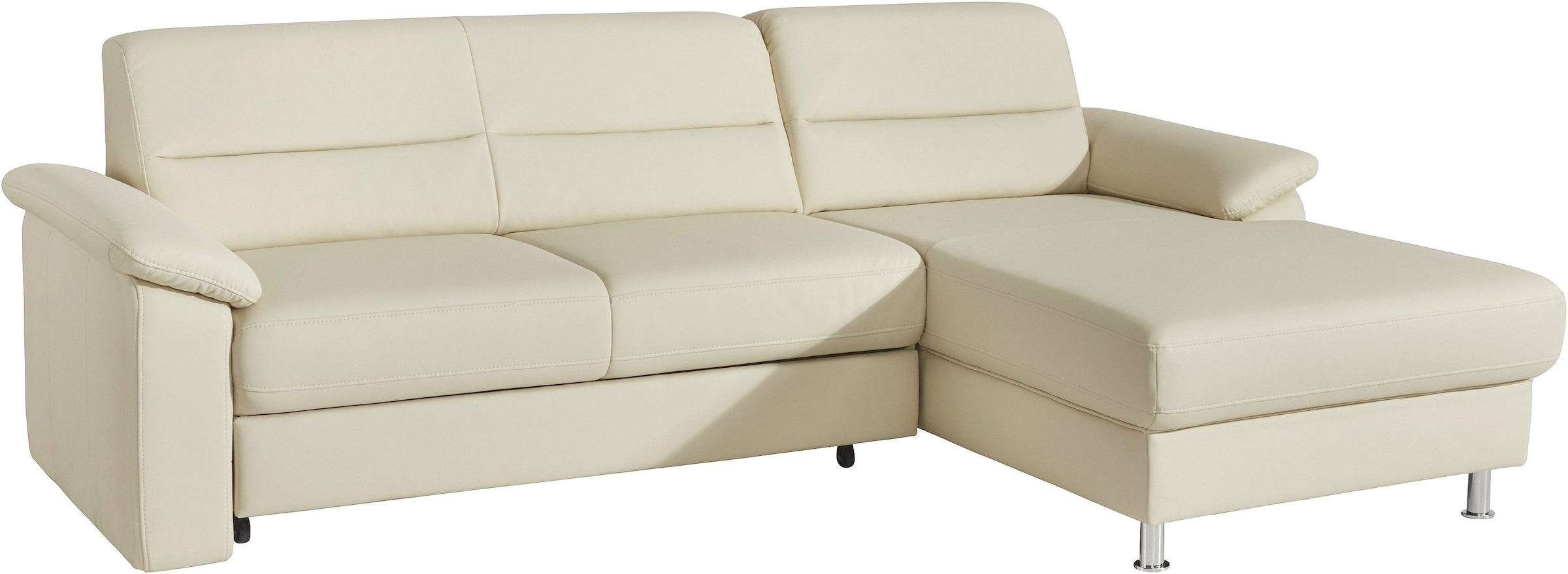 sit&more Ecksofa »Ascara L-Form«, inklusive Boxspring/Federkern-Polsterung, wahlweise mit Bettfunktion