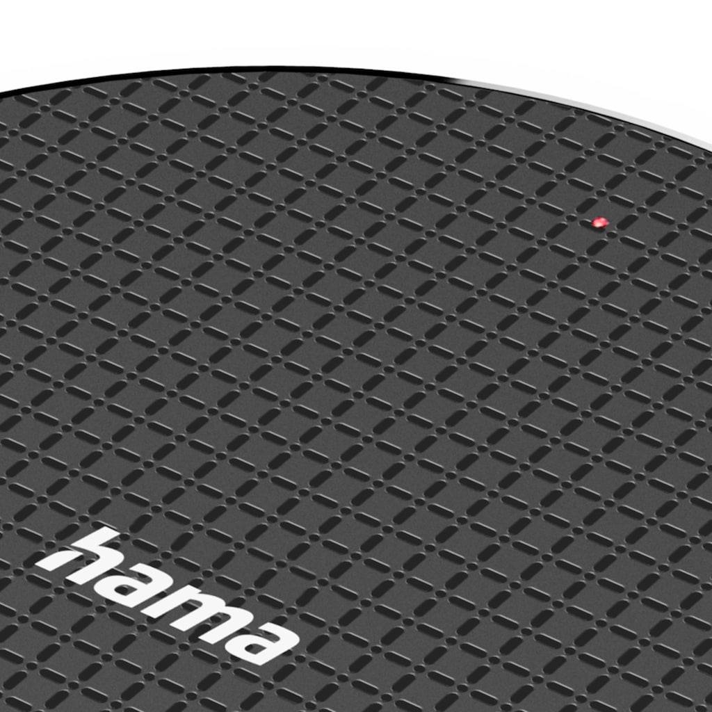 Hama Induktions-Ladegerät »Kabelloses Smartphone Ladepad schwarz, Wireless Charger 10W, edel«, (2 St.)
