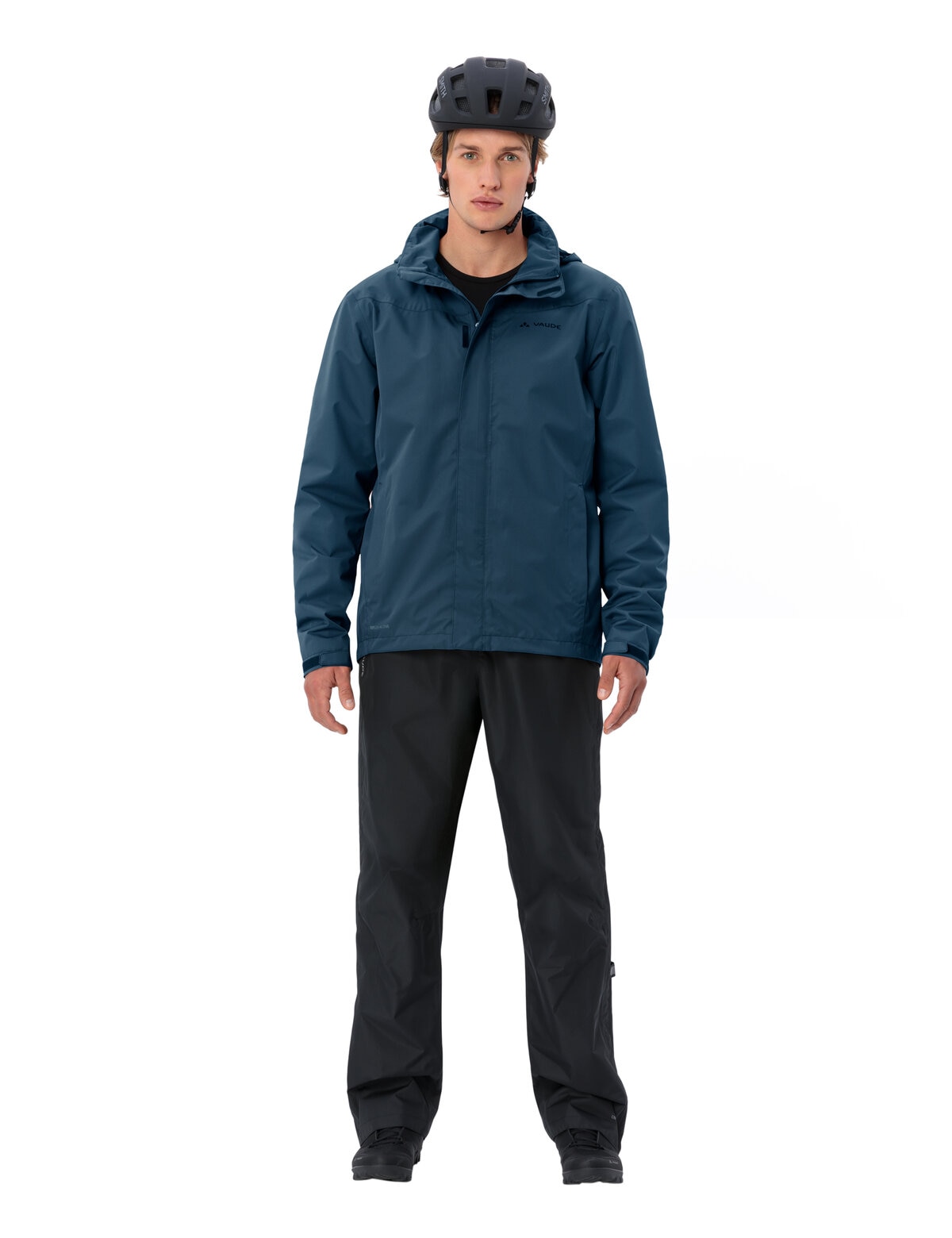 VAUDE Fahrradjacke »Men's Escape Bike Light Jacket« mit Kapuze mit leichtem Material, mit Reißverschlusstaschen