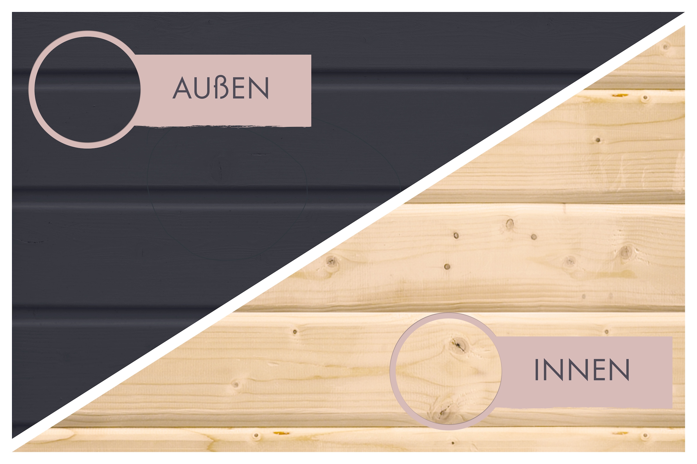 Karibu Saunahaus »»Adrian 1« anthrazit« in verschiedenen Ausführungen erhältlich