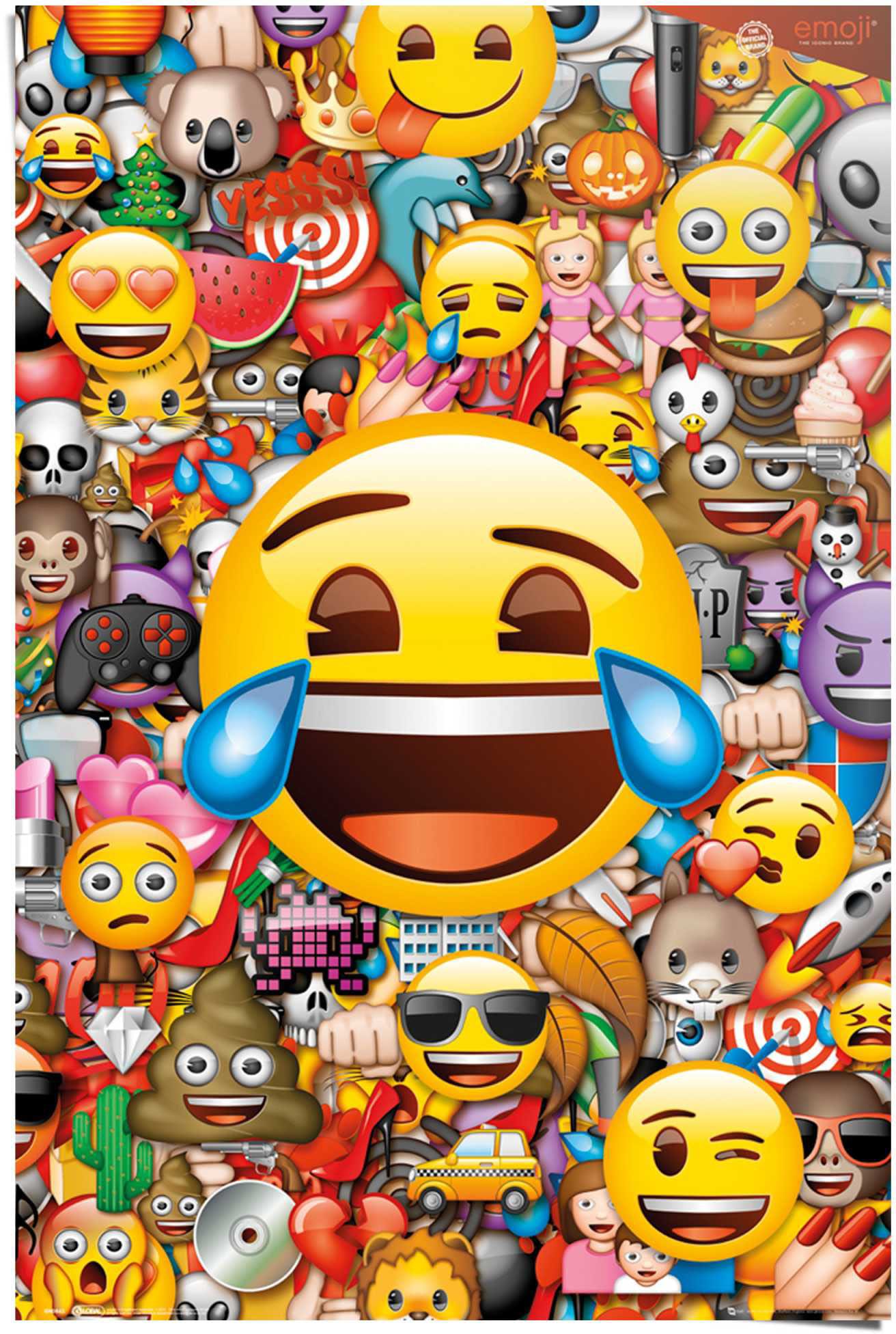 Reinders! Poster »Emoji auf Rechnung St.) kaufen (1 Smiley«