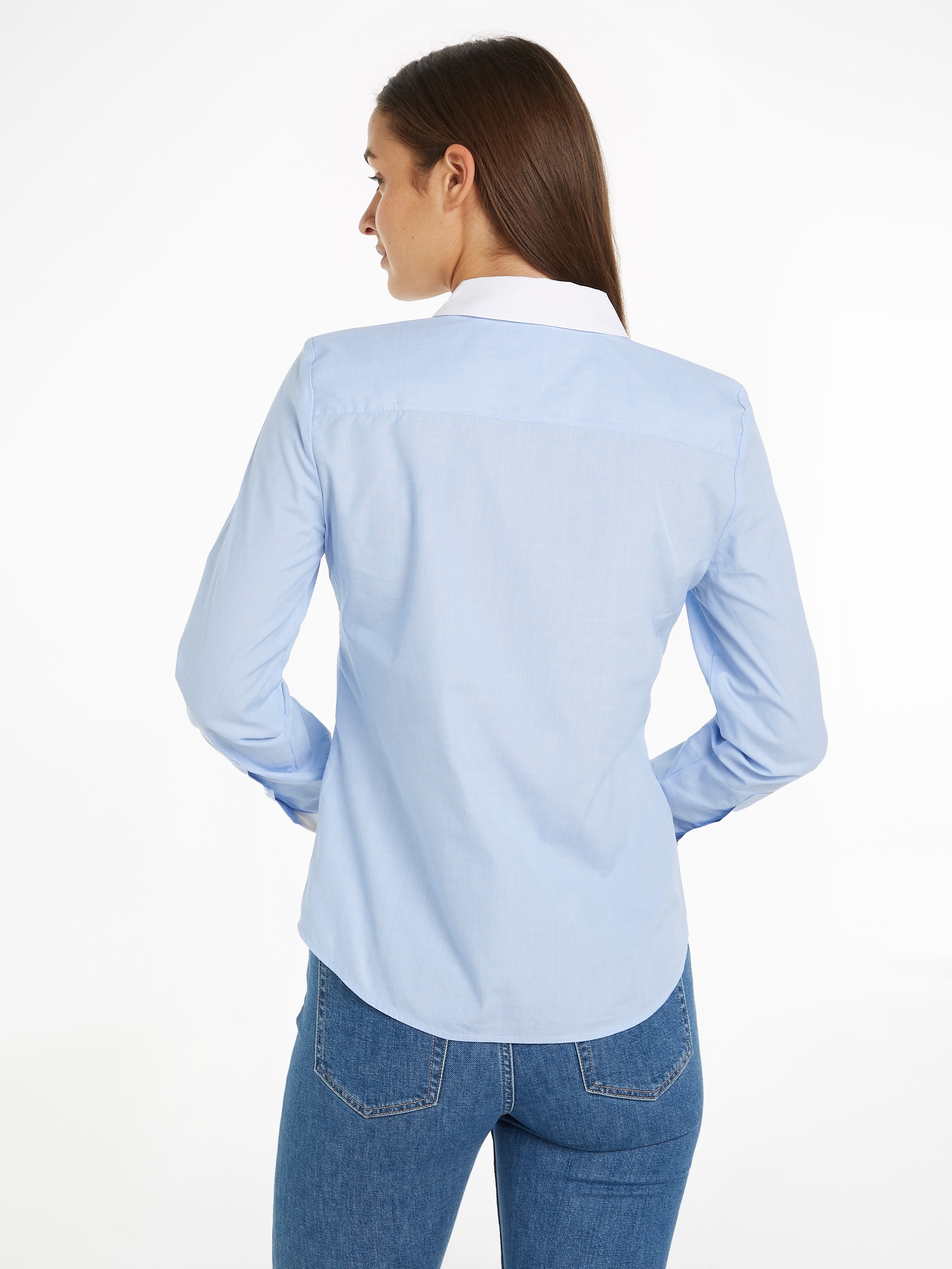 Tommy Hilfiger Hemdbluse, mit Tommy Hilfiger Markenlabel
