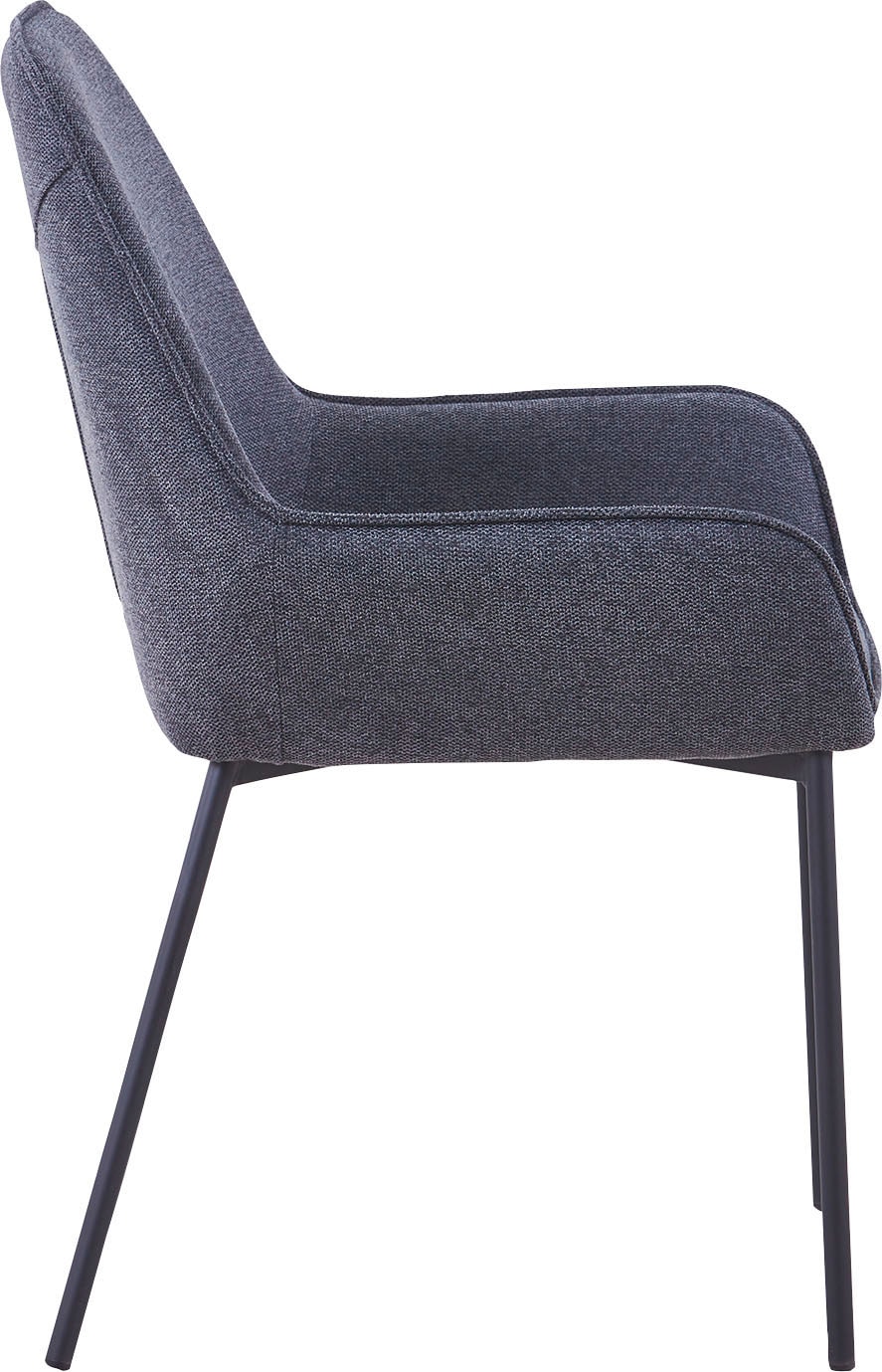 SalesFever Esszimmerstuhl, (Set), 2 St., Struktur (100% Polyester), Bezug aus Strukturstoff