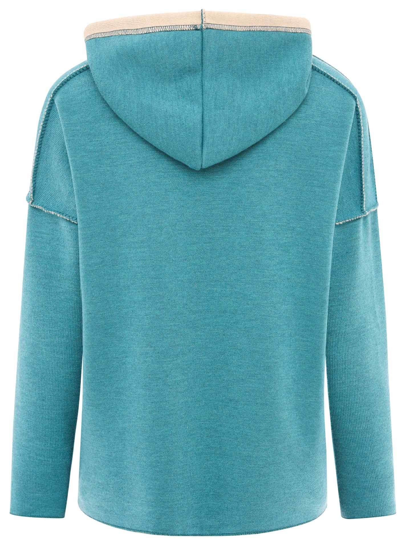 Zwillingsherz Hoodie »"Positive Mind"«, mit Kapuze, 3/4 Arm und Stempeldruck