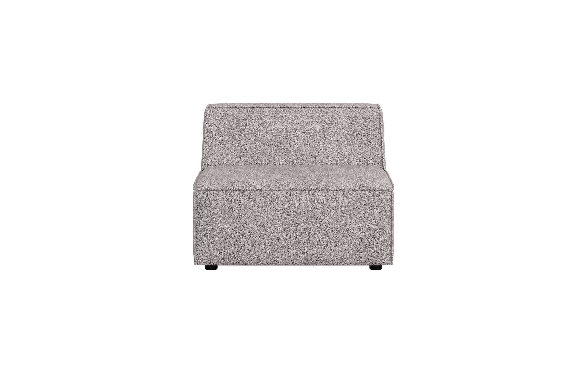 INOSIGN Sessel »Bequemer Sessel Cavan, Maße B/T/H: 90/90/72 cm«, ohne Armlehne, mit Wellenunterfederung, auch in Bouclé