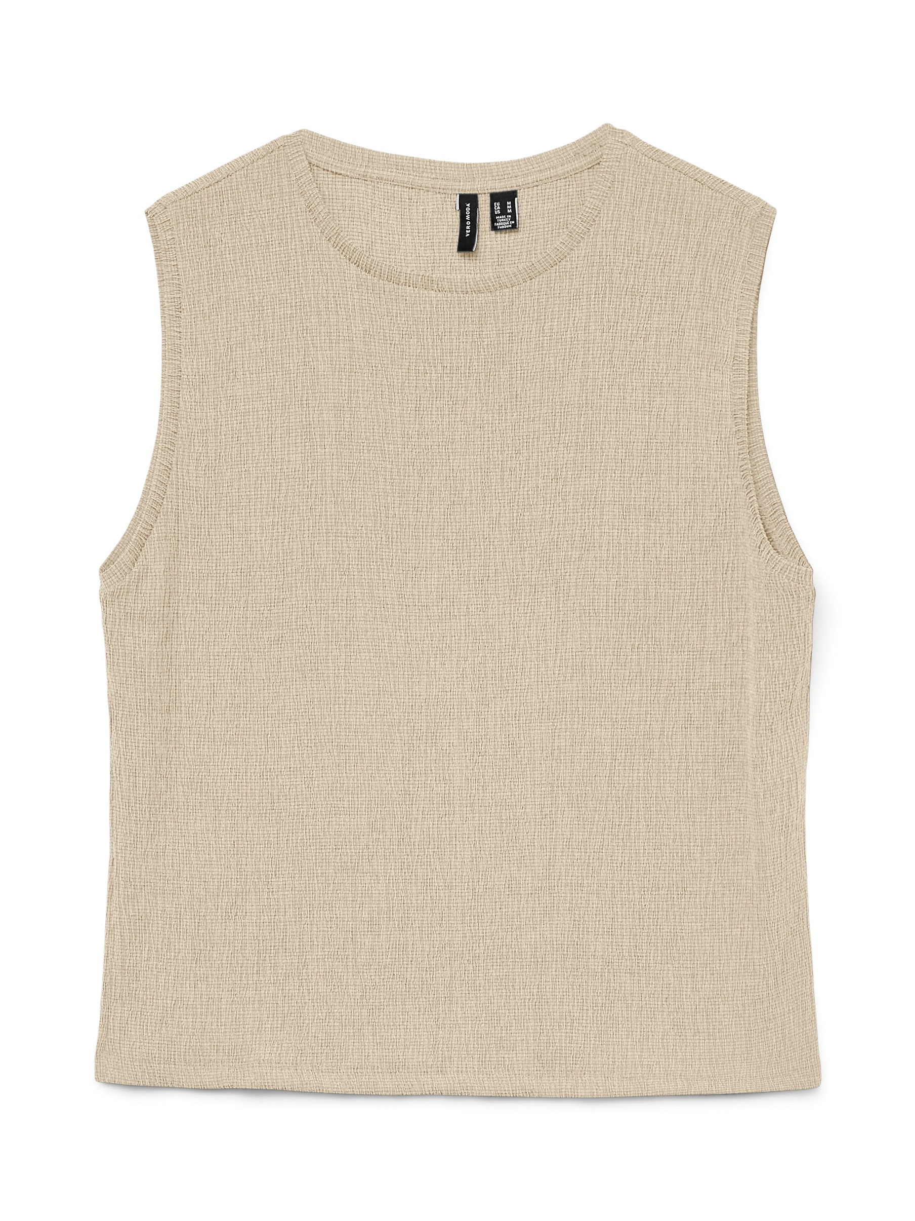 Vero Moda Shirttop »VMLUNA SL O-NECK TOP JRS NOOS« Materialmix, regular fit