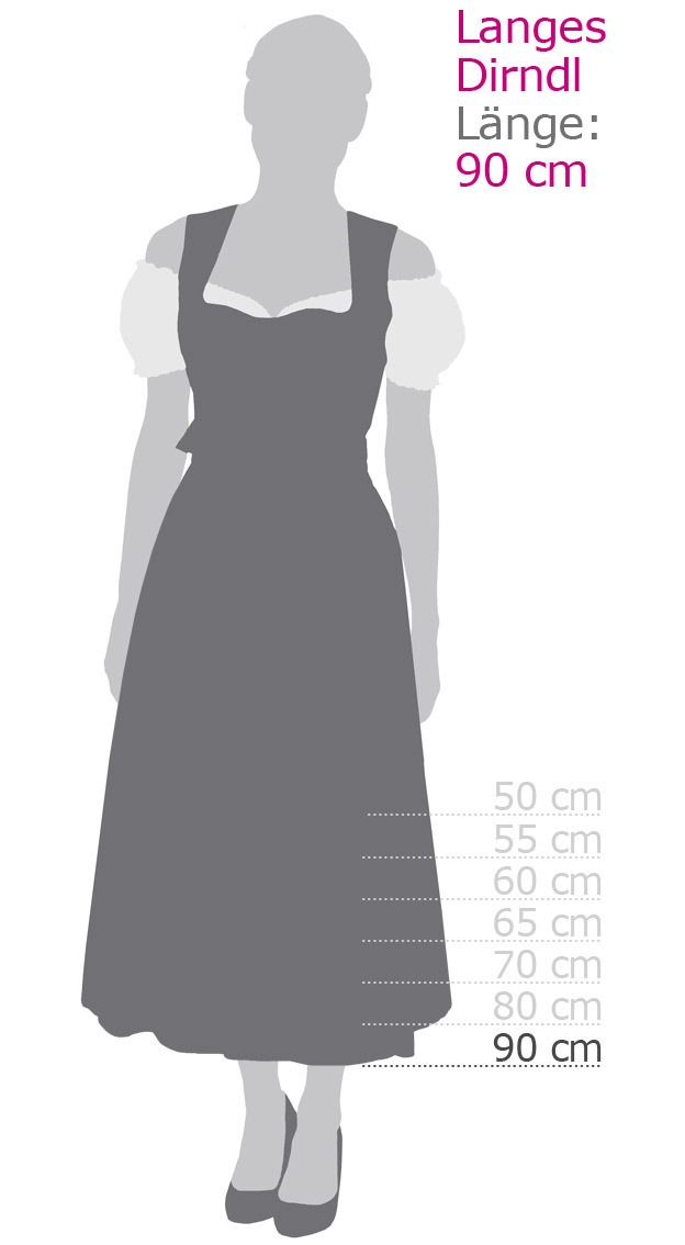 Nübler Trachtenkleid »Dirndl lang Prunelle«