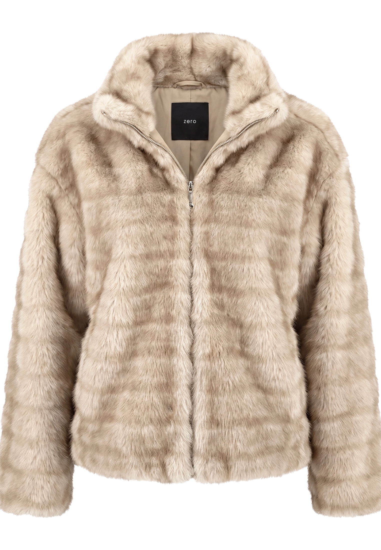 Zero Plüschjacke »Plüschjacke mit Reißverschluss«