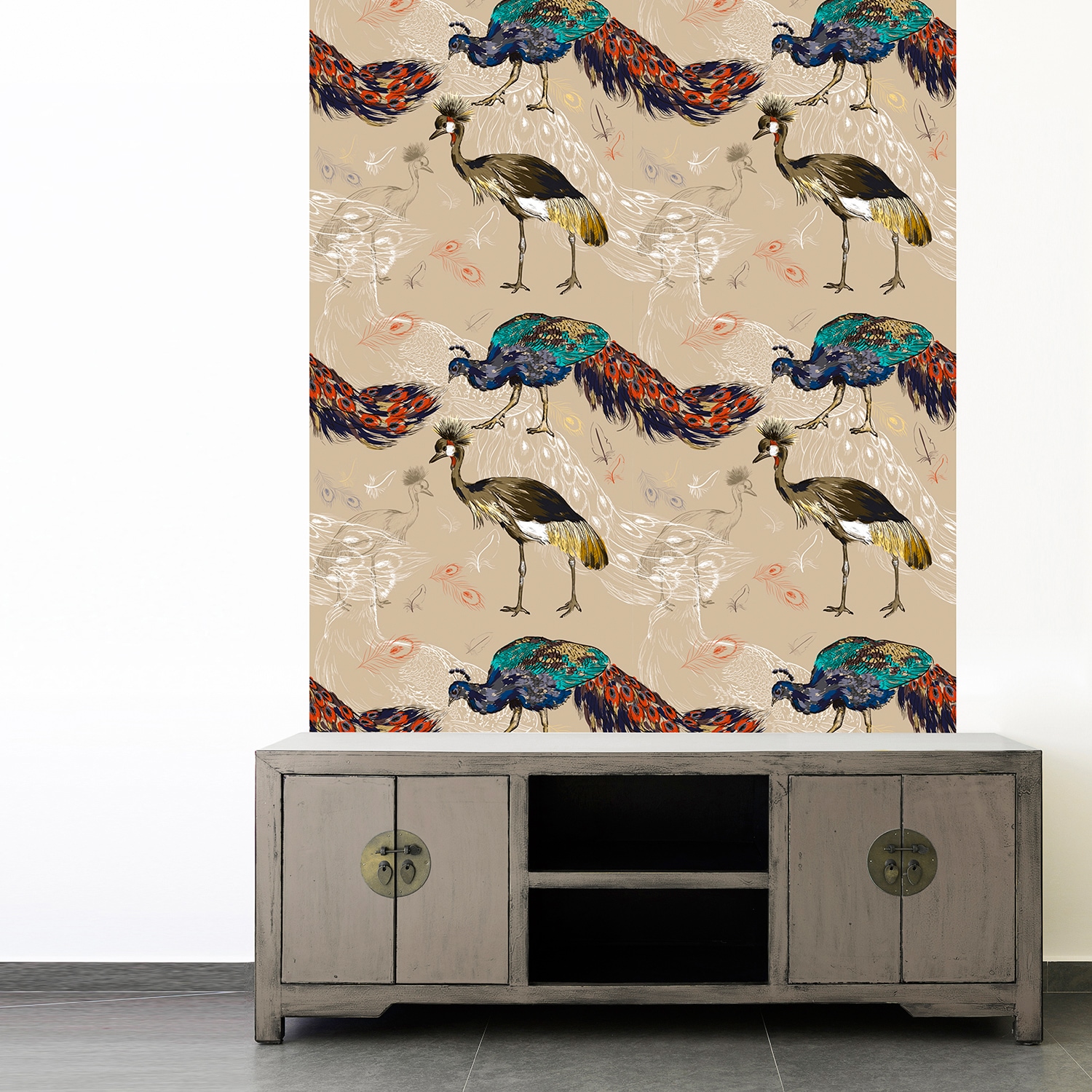 queence Vinyltapete »Mickey«, animal print-Fellimitat-Motiv-bedruckt-Reptilienprägung-tropisch, 90x250cm, selbstklebend, kinderleichte Anbringung, Sticker