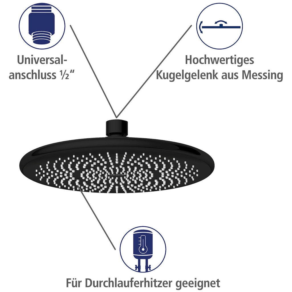 WENKO Regenduschkopf »Watersaving«, (1 tlg.)