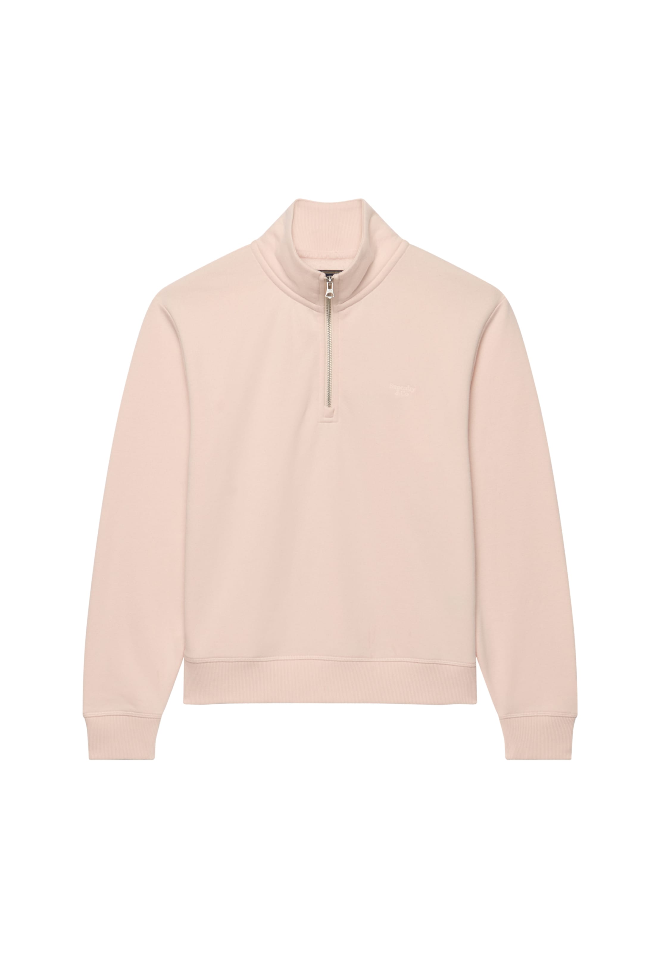 Superdry Sweatshirt »SIGNATURE EMB HALF ZIP«, mit Stehkragen, aus Baumwolle und Polyester, Loose Fit, unifarben
