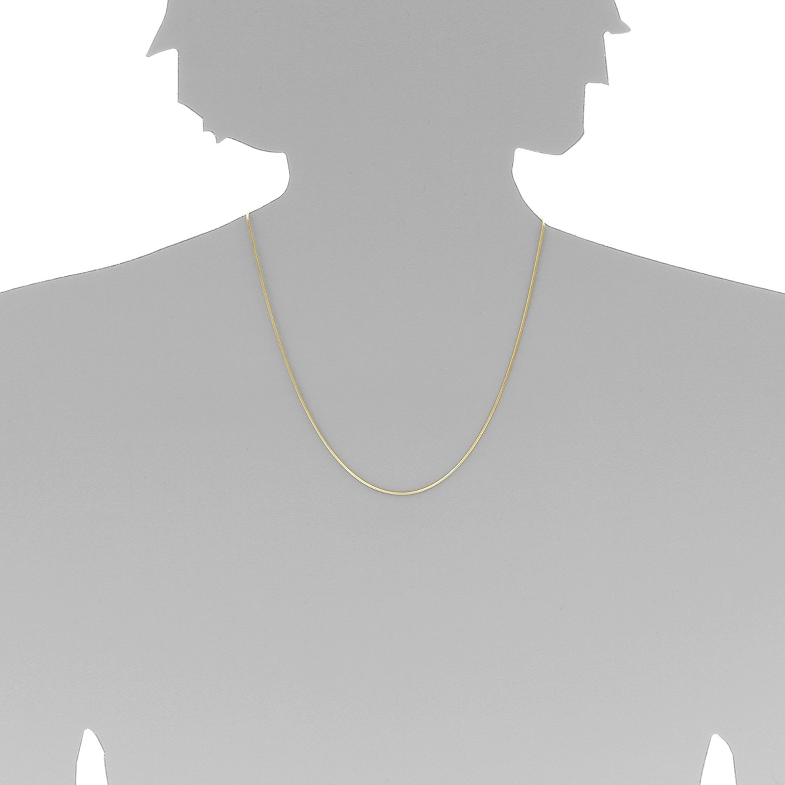 OSTSEE-SCHMUCK Goldkette »- Schlange 1,0 mm - Gold 333/000 -,«