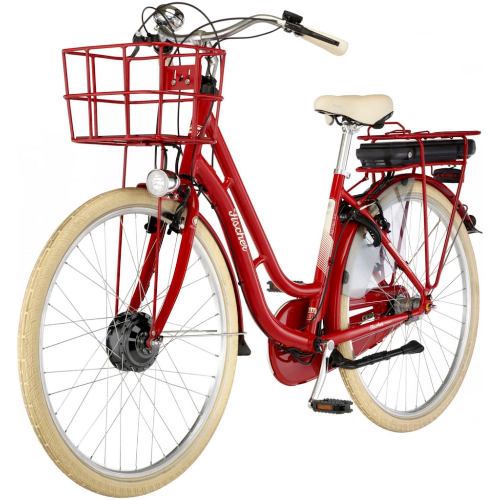 FISCHER Fahrrad E-Bike »CITA RETRO 2.0 418 48«, 3 Gang, Shimano, Shimano 3-Gang Nexus Nabenschaltung, (mit Akku-Ladegerät-mit Werkzeug)