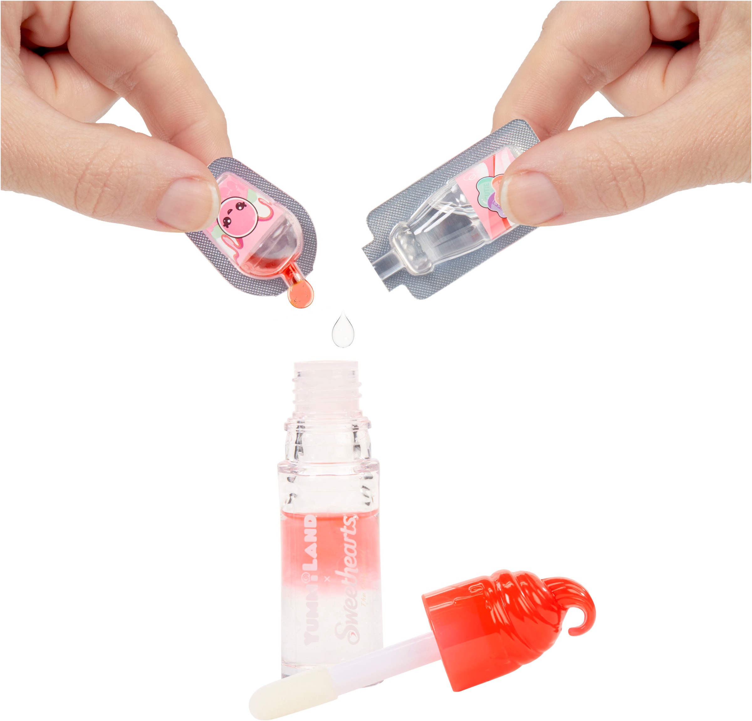 YUMMILAND Minipuppe »Yummiland Sweet Lip Gloss-Ruby Hearts« inklusive Schlüsselanhänger