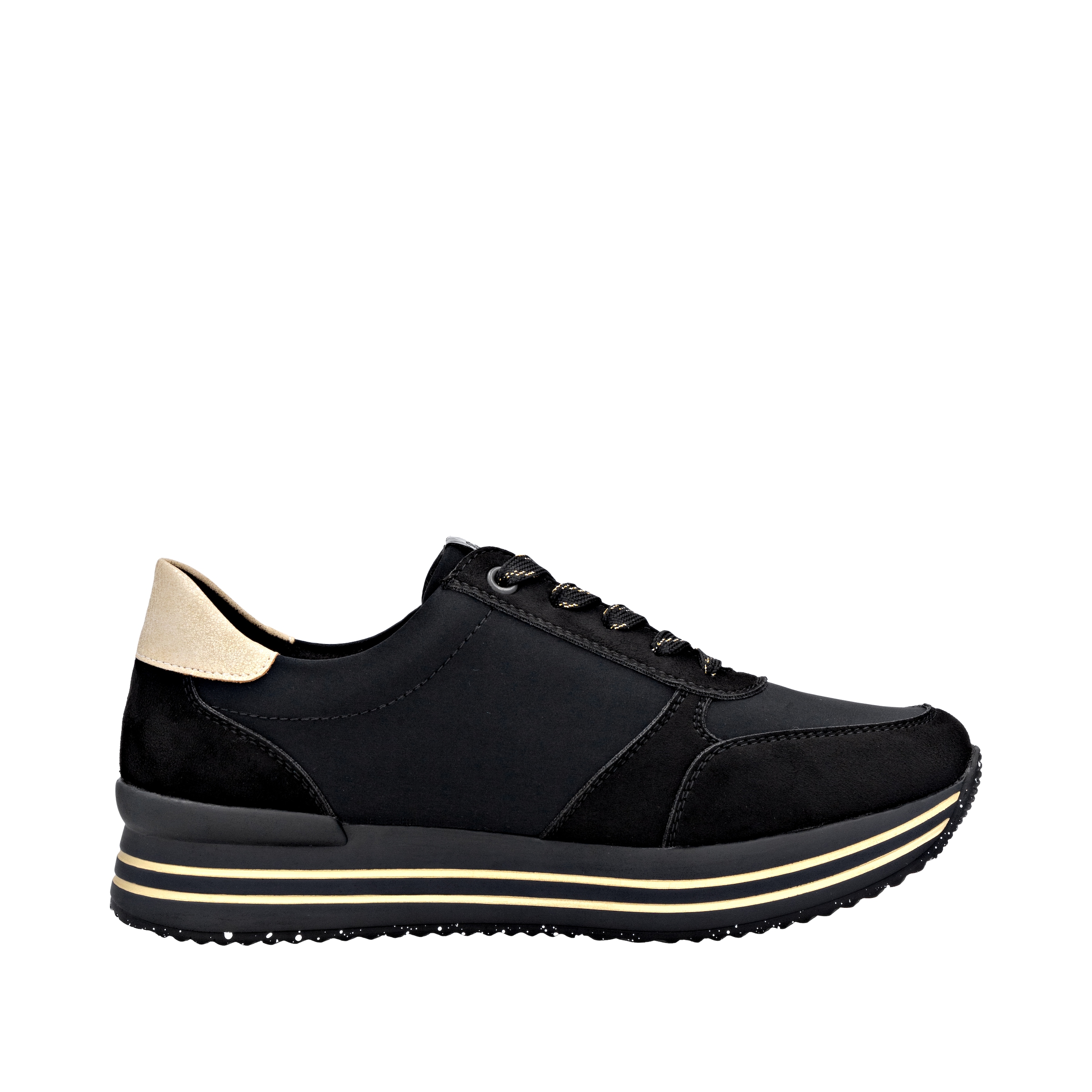 Remonte Sneaker  Schnürschuh, Halbschuh, Plateausneaker mit Schmucksteinchen