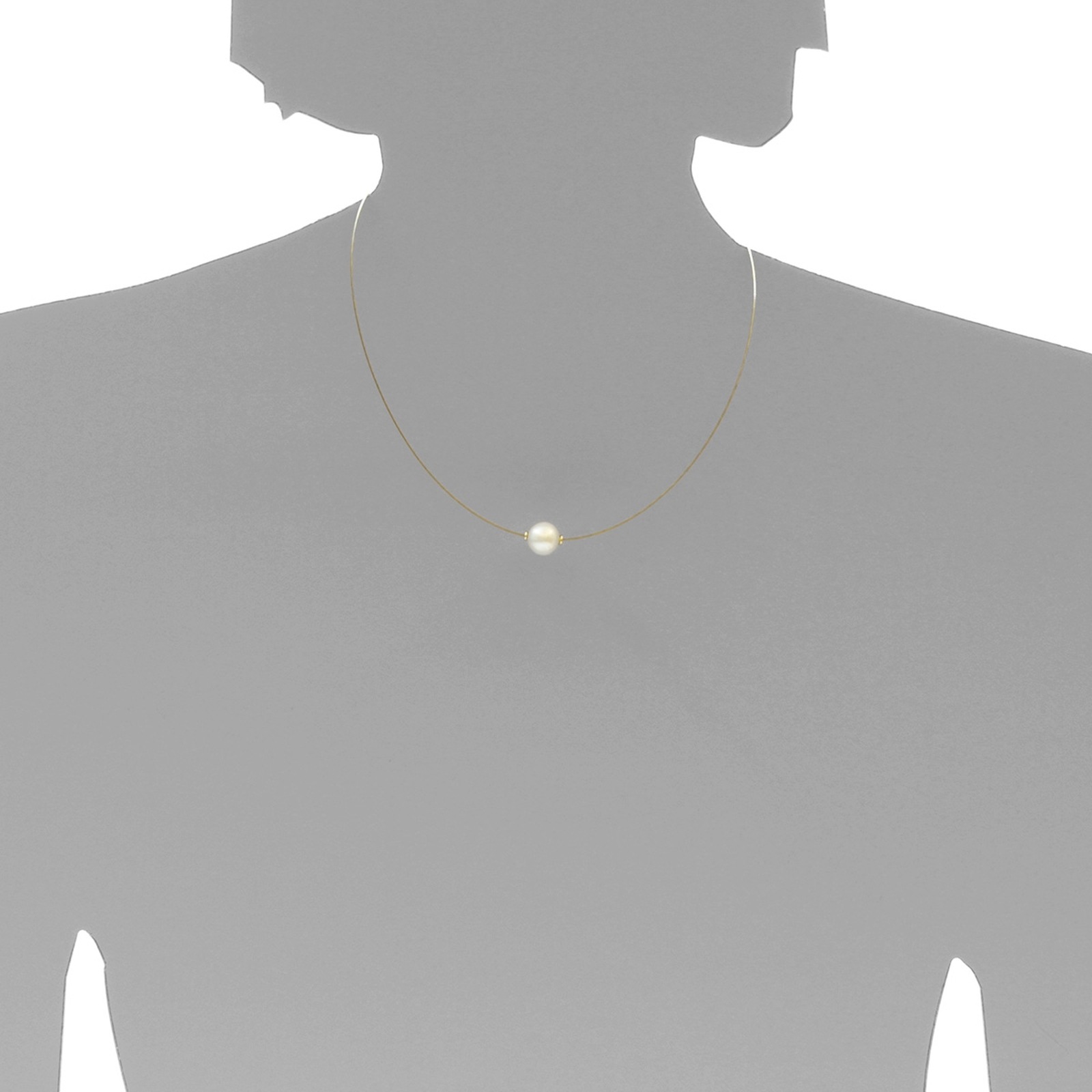 OSTSEE-SCHMUCK Collier »- Edda - Silber 925/000, vergoldet - Zuchtperle«