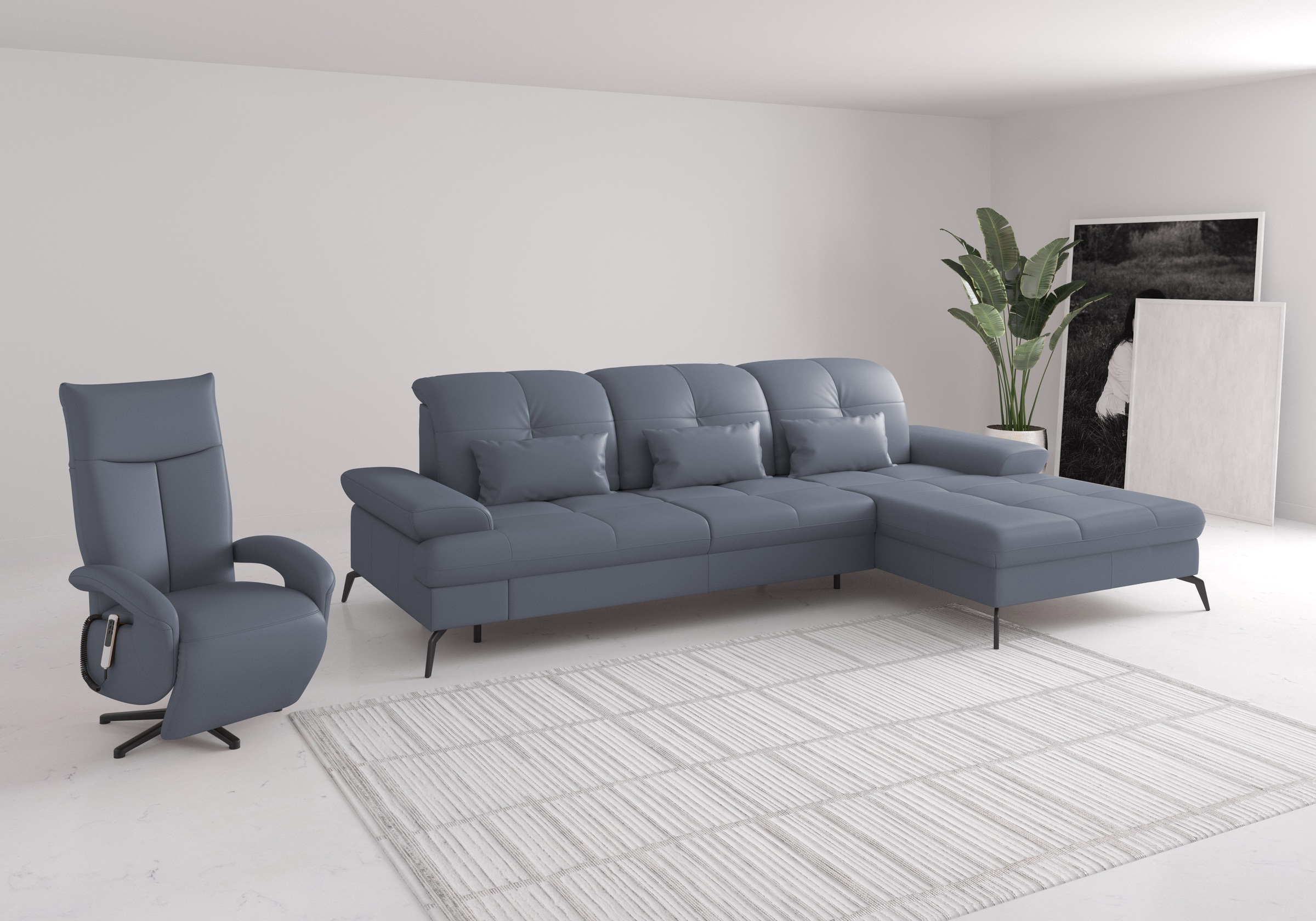 sit&more Ecksofa »Amica«, inkl Sitztiefenverstellung und Armteilverstellung