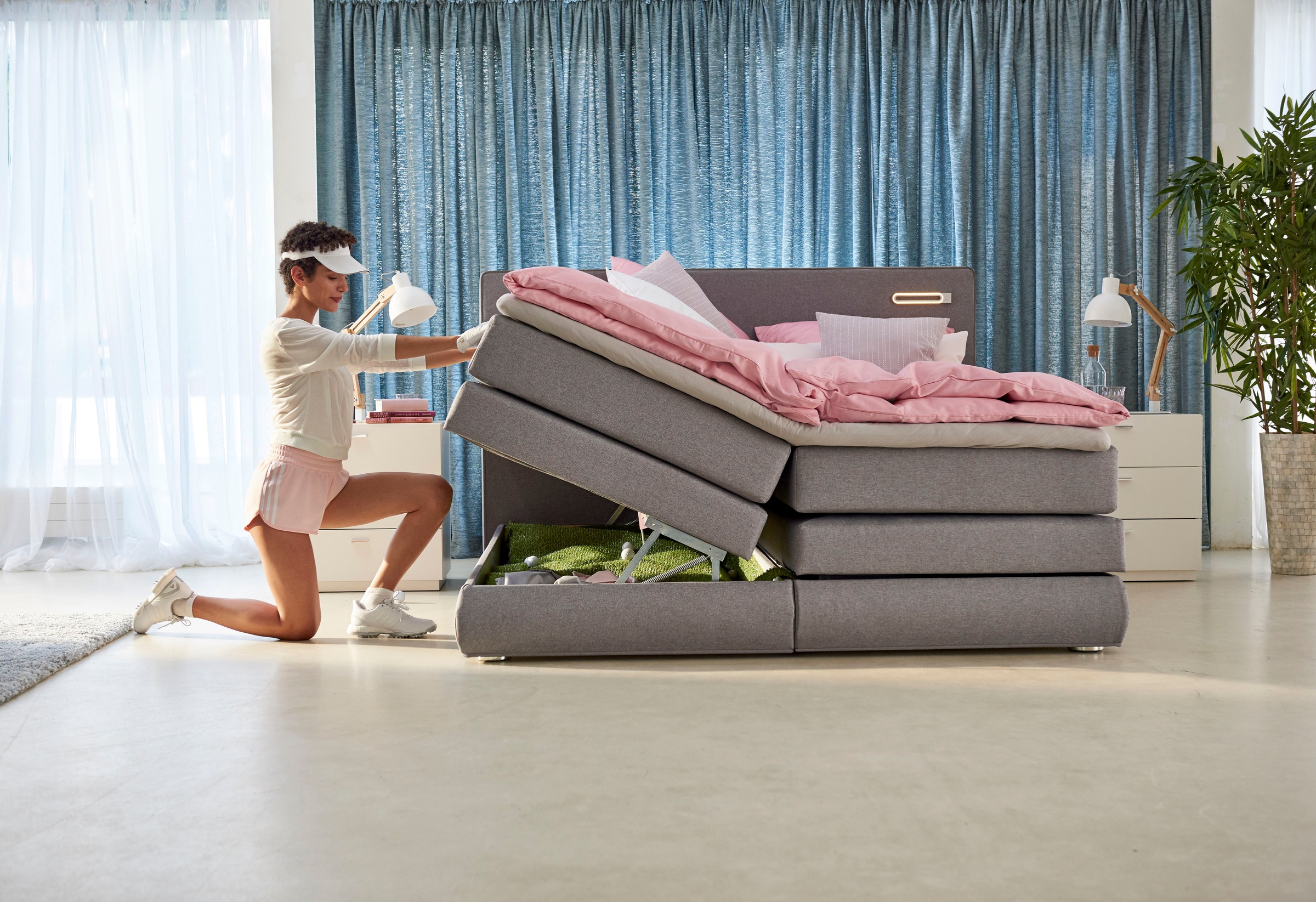 COLLECTION AB »Ninoni« inkl. Bettkasten, Topper und wahlweise mit LED-Beleuchtung